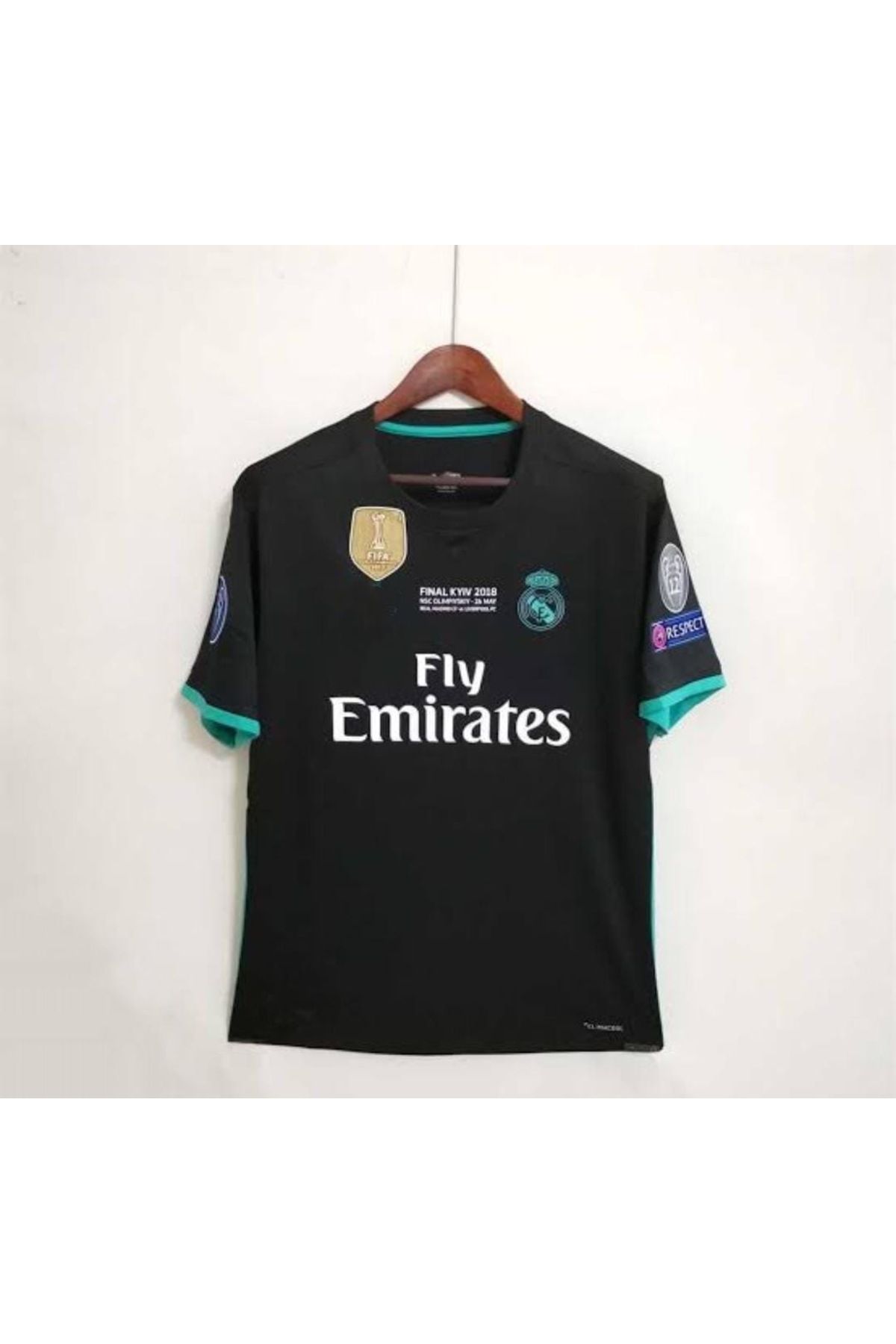MONTENERO R.e.a.l M.a.d.r.i.d 2018 Kiev Şampiyonlar Ligi Finali Ronaldo Deplasman Forması (BLACK KİT)