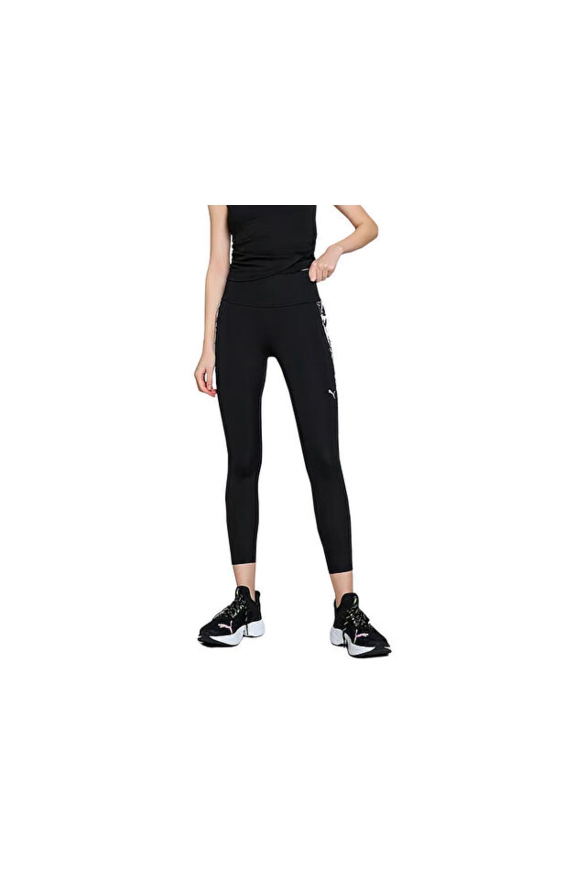 Puma Tropical Aop Hw 7/8 Tight Kadın Antrenman Taytı 52678551 Siyah