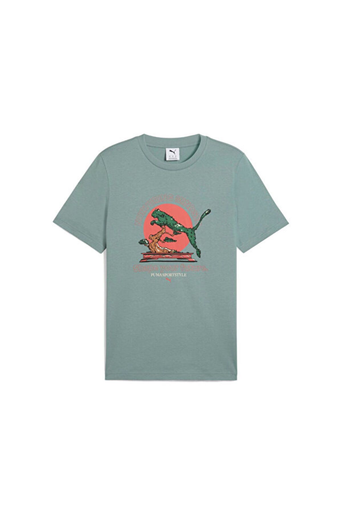 Puma Graphics Puma Bonsai Tee Erkek Günlük Tişört 62963430 mavi