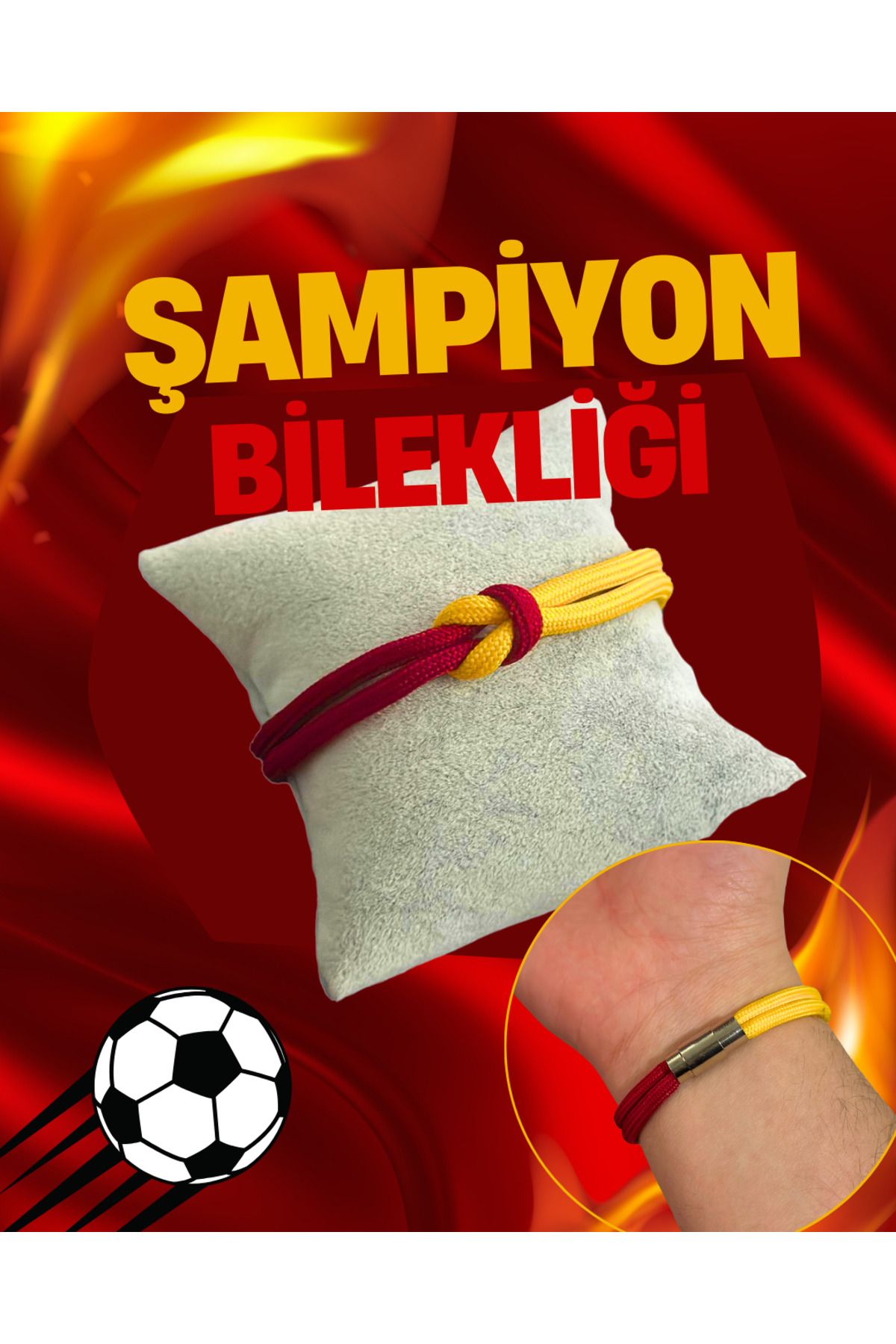 N QUEEN COLLECTION Şampiyon Taraftar Bilekliği - Ayarlanabilir Unisex Bileklik