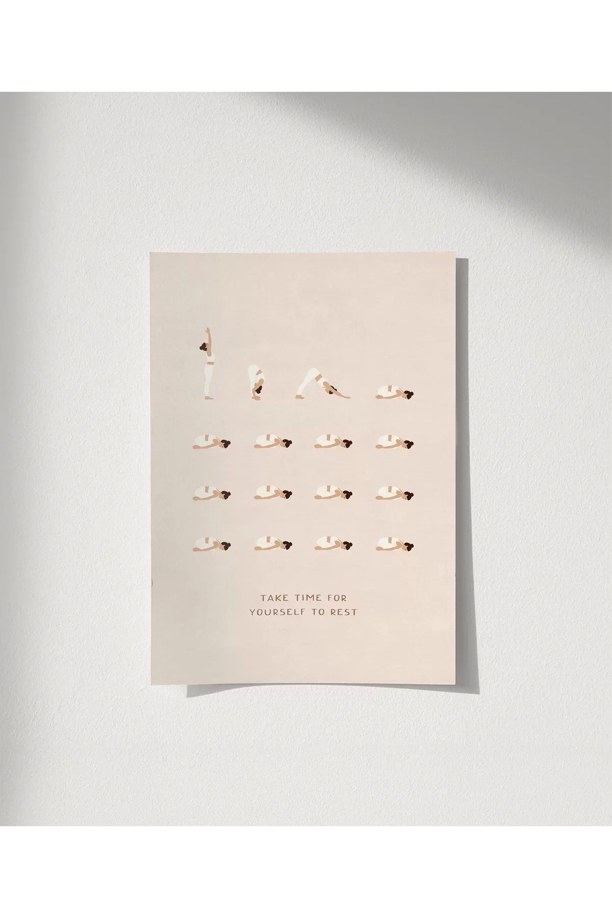 VOGLOO Çerçevesiz Poster Kendine Zaman Ver