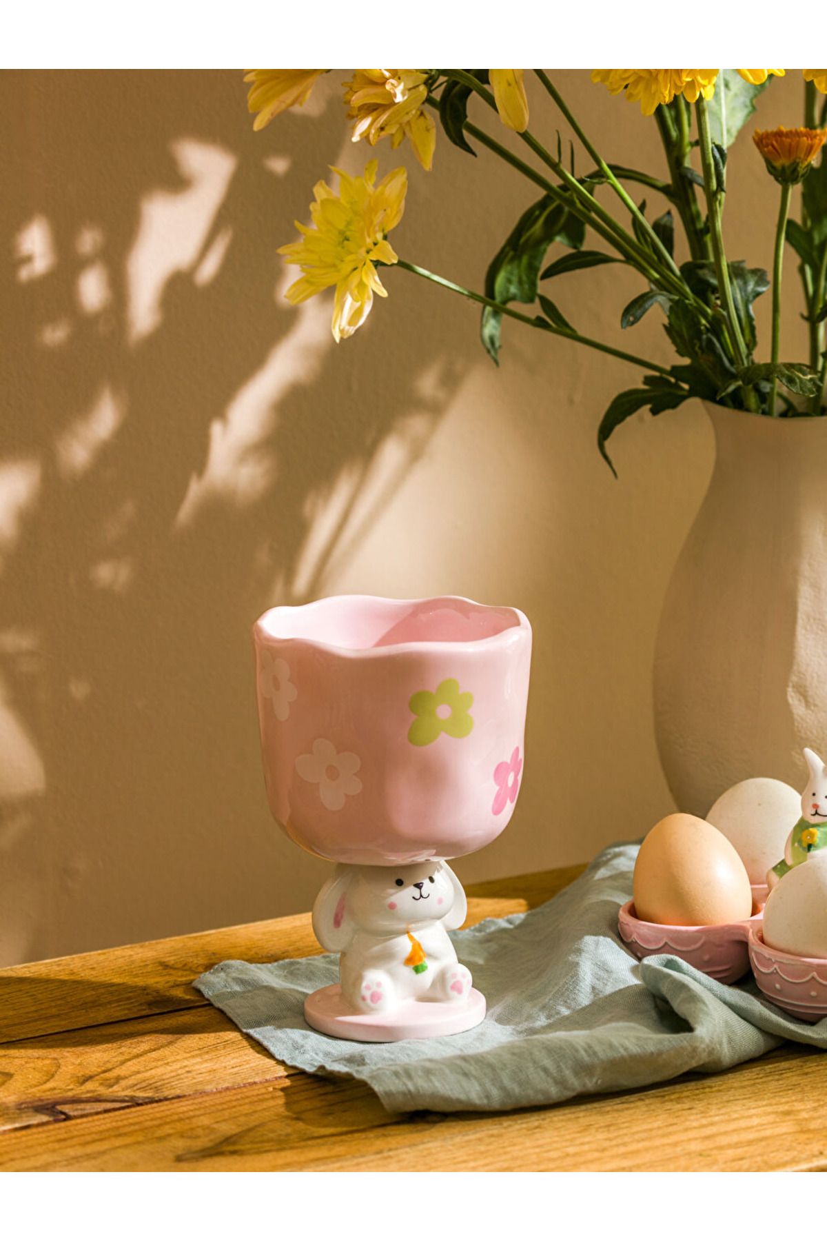 LC Waikiki LCW WAİKİKİ HOME Karişik Tavşan Baskılı Seramik Kase 15 cm