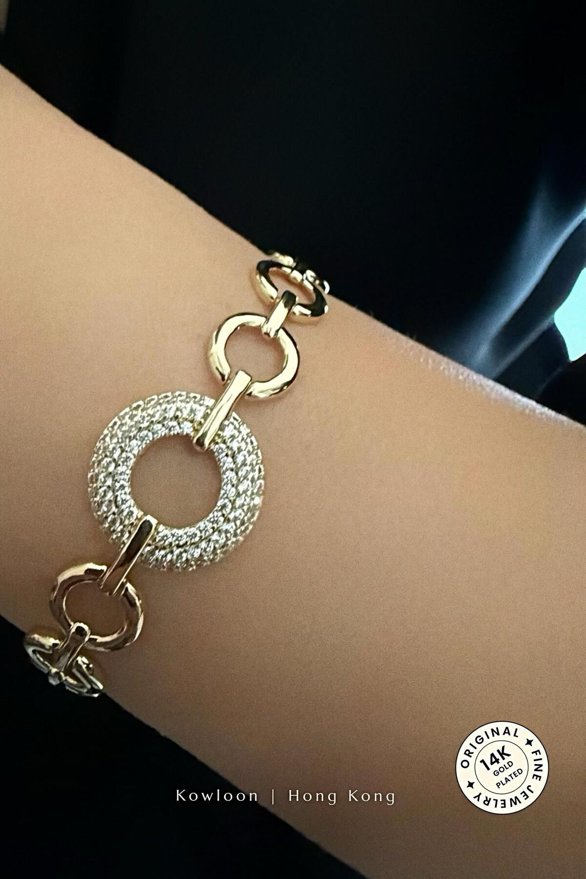 cacharel classic 14K Altın Kaplama Çelik Bileklik