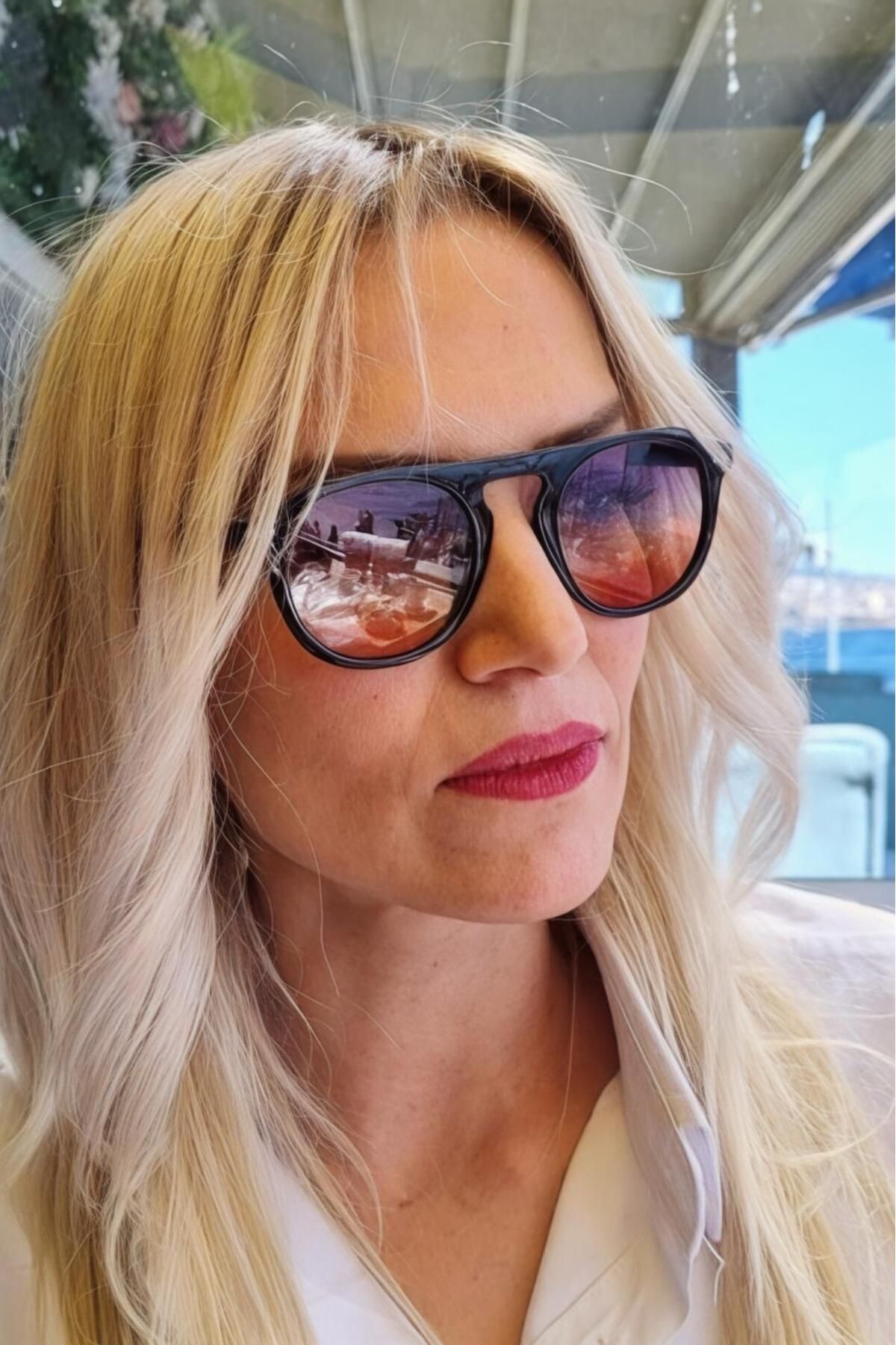 Uniquetrenders Unixex Jackie Yuvarlak Model Vintage Güneş Gözlüğü