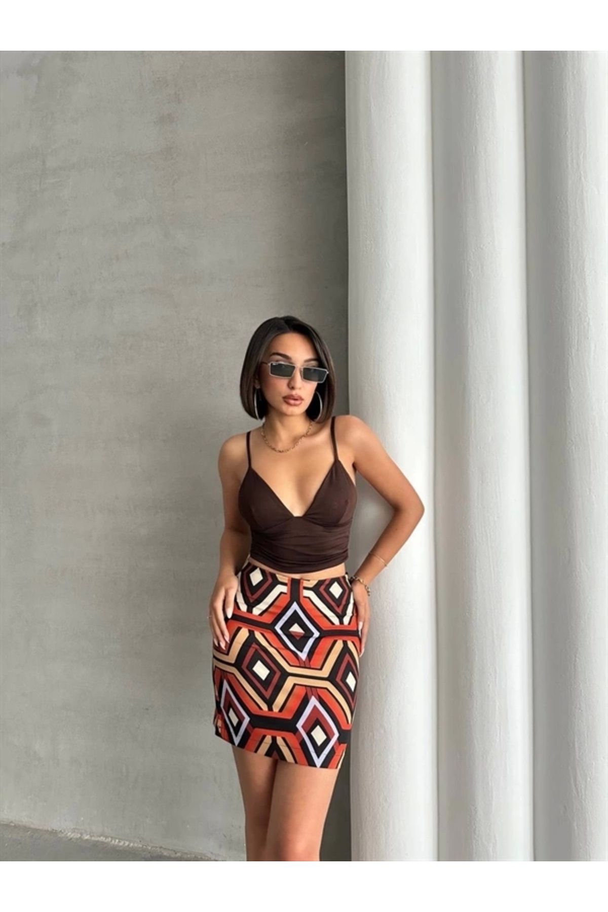 FASHIONLINE Etnik desen etek s25470