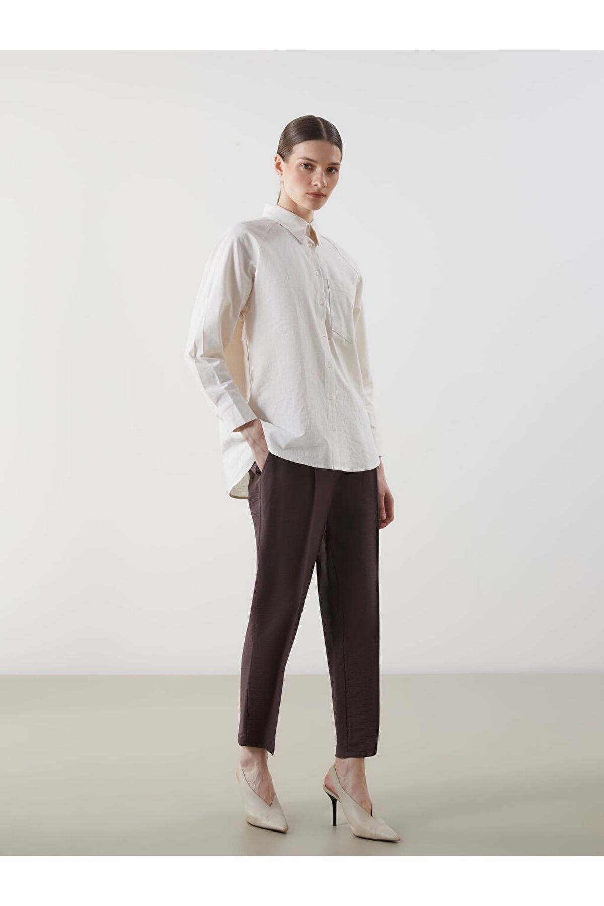 LC Waikiki LCW Modest Beli Lastikli Havuç Kesim Kadın Pantolon