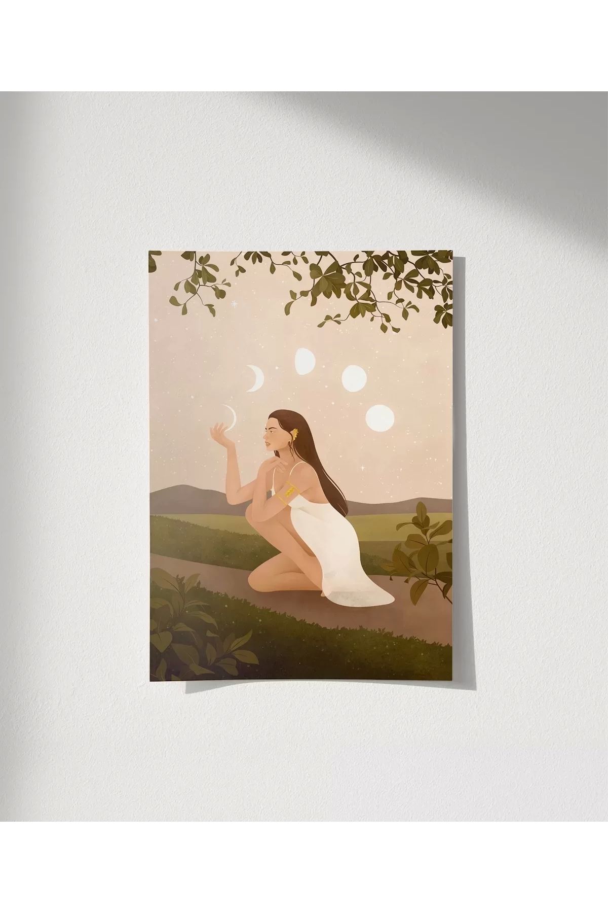 VOGLOO Çerçevesiz Poster Işığın Ritmi