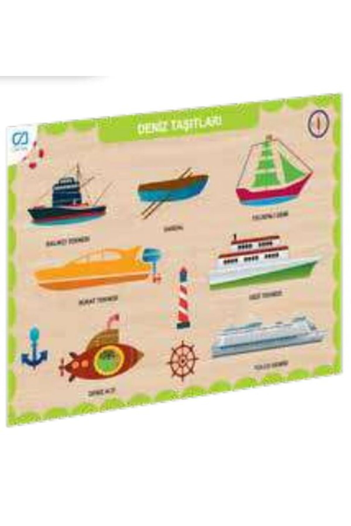 Destek Yayınları Ahşap Deniz Taşıtları Eğitici Set