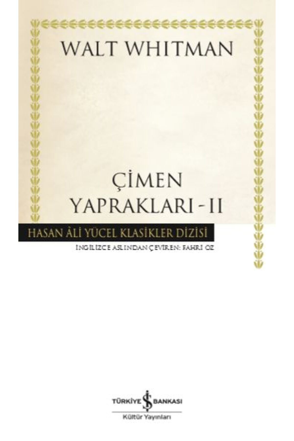Destek Yayınları Çimen Yaprakları 2 Hasan Ali Yücel Klasikleri