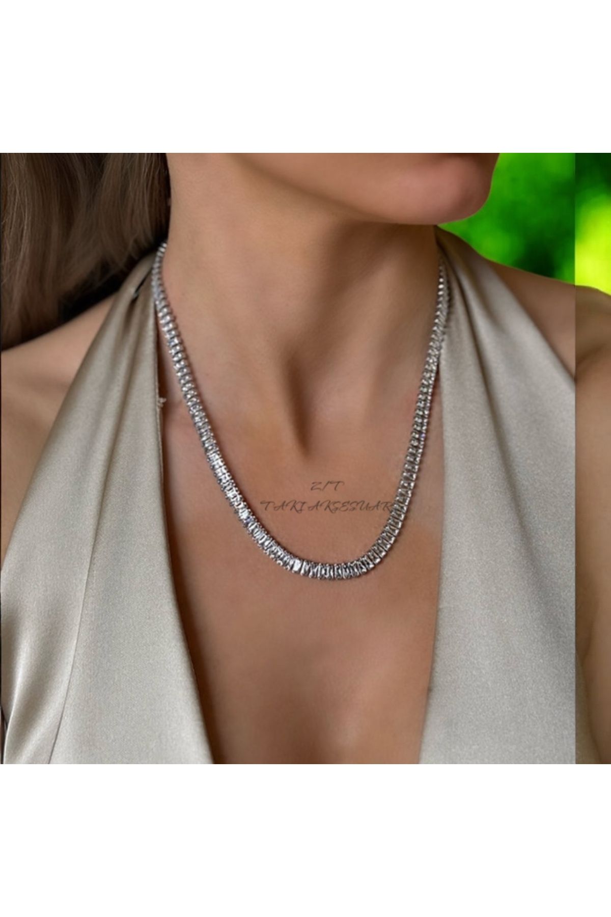 Butik Silver premium su yolu kolye