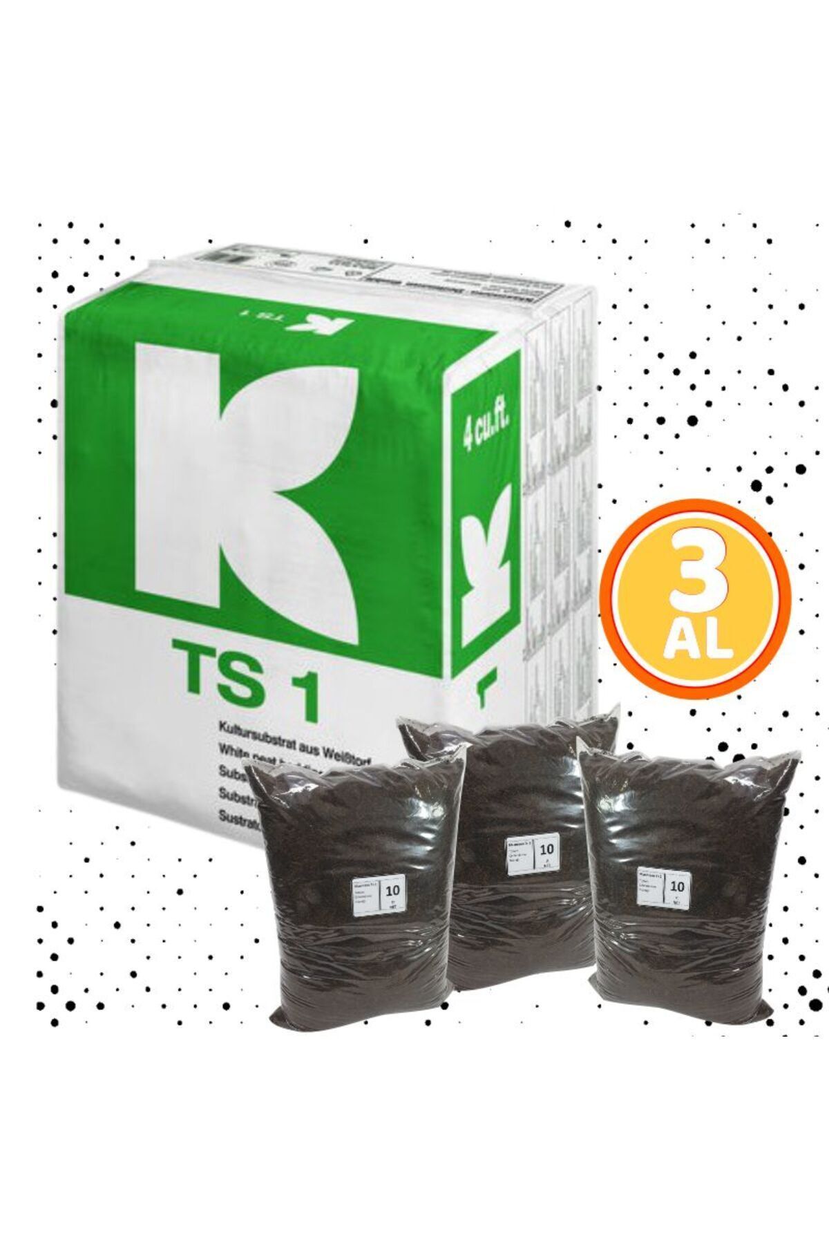 KLASMANN Torf İthal Klasmann TS1 10 L 3’LÜ PAKET