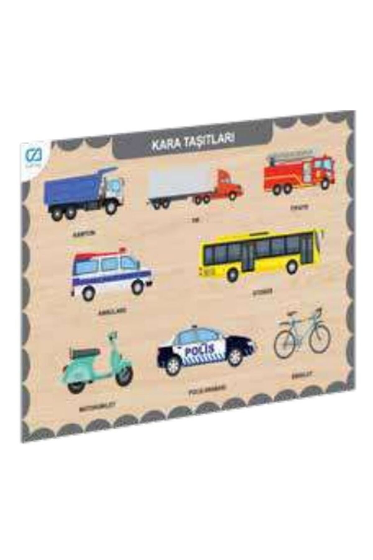 Destek Yayınları Ahşap Kara Taşıtları Eğitici Set