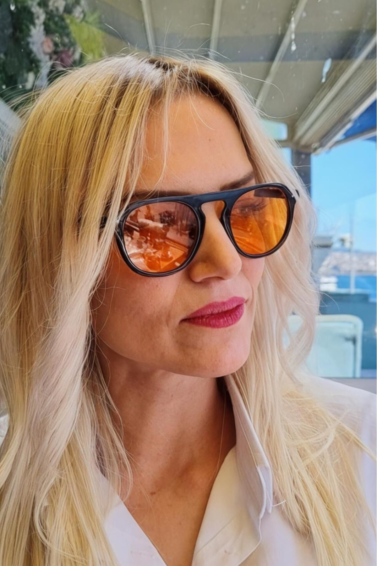 Uniquetrenders Unixex Jackie Yuvarlak Model Vintage Güneş Gözlüğü