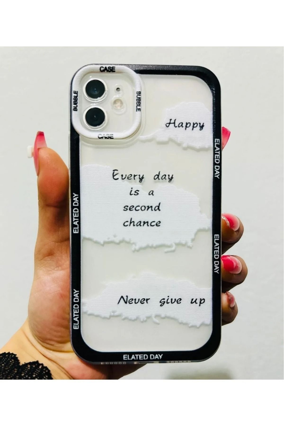 LUXKLAS iphone 11 desen baskılı darbeye karşı dayanıklı şeffaf kılıf