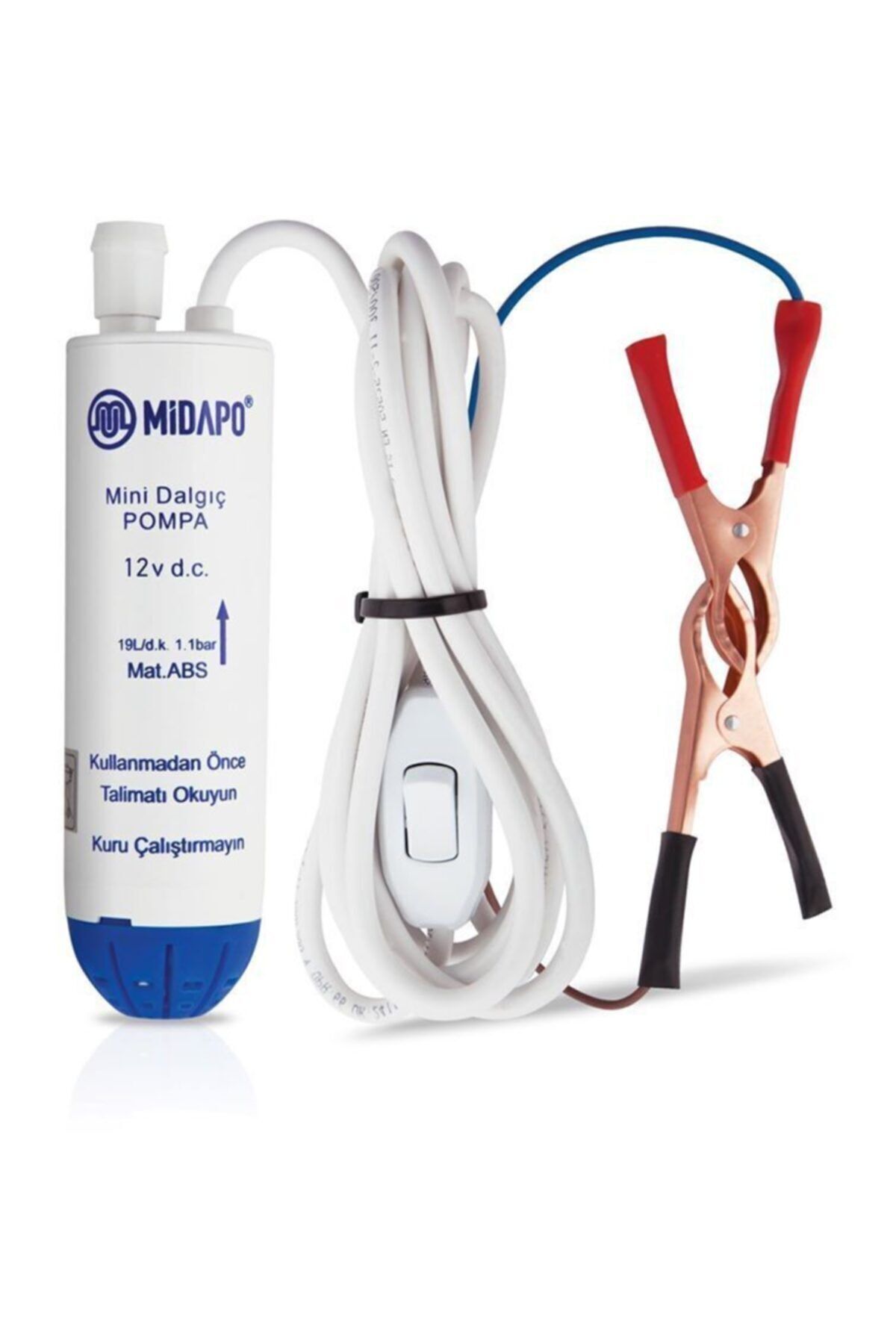 Midapo 12V Büyük D.c Midapo Mini Dalgıç Pompa ( BİDON-DAMACANAYA UYGUN DEĞİLDİR )