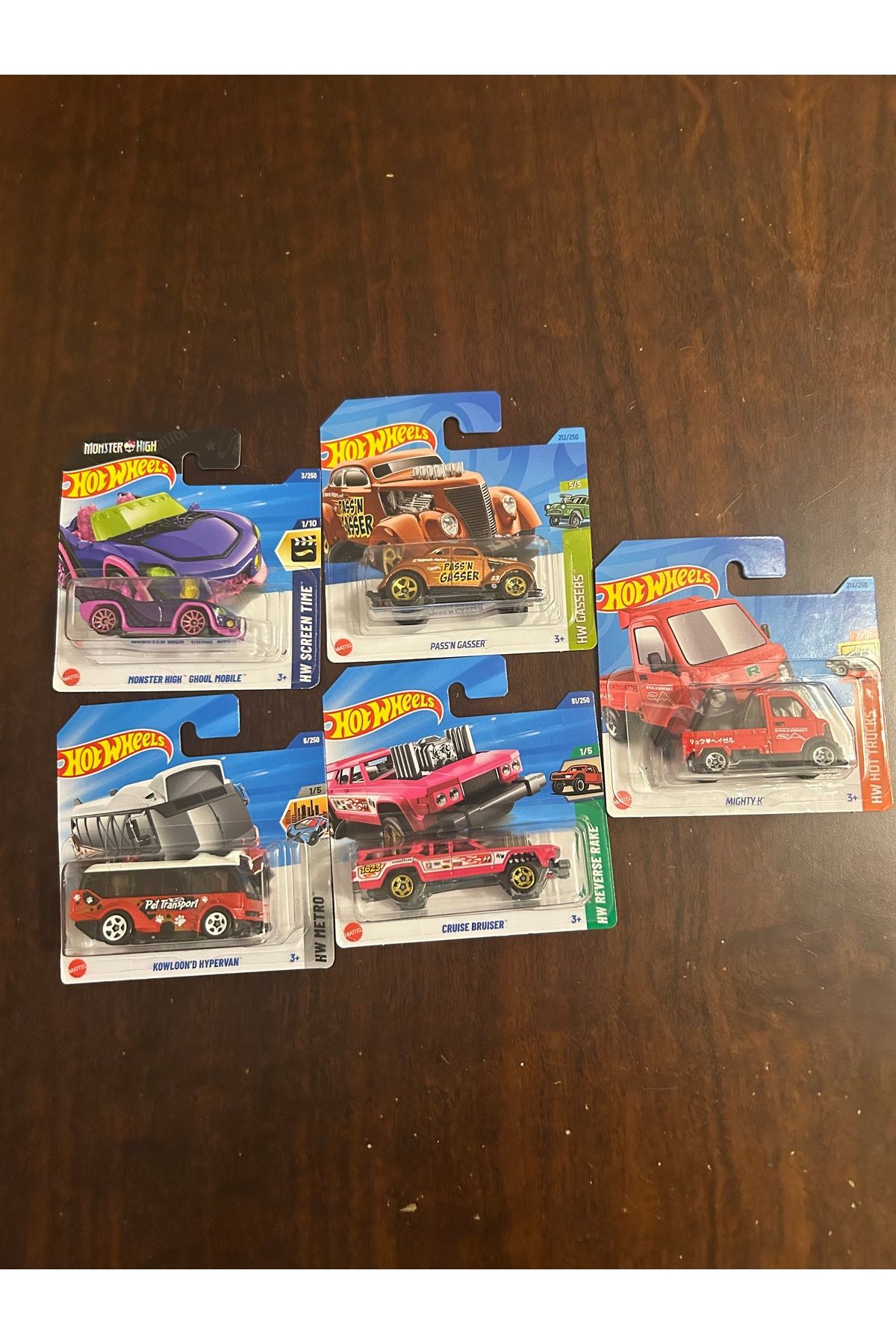 Hotwhells Hotwheels tekli arabalar 5li