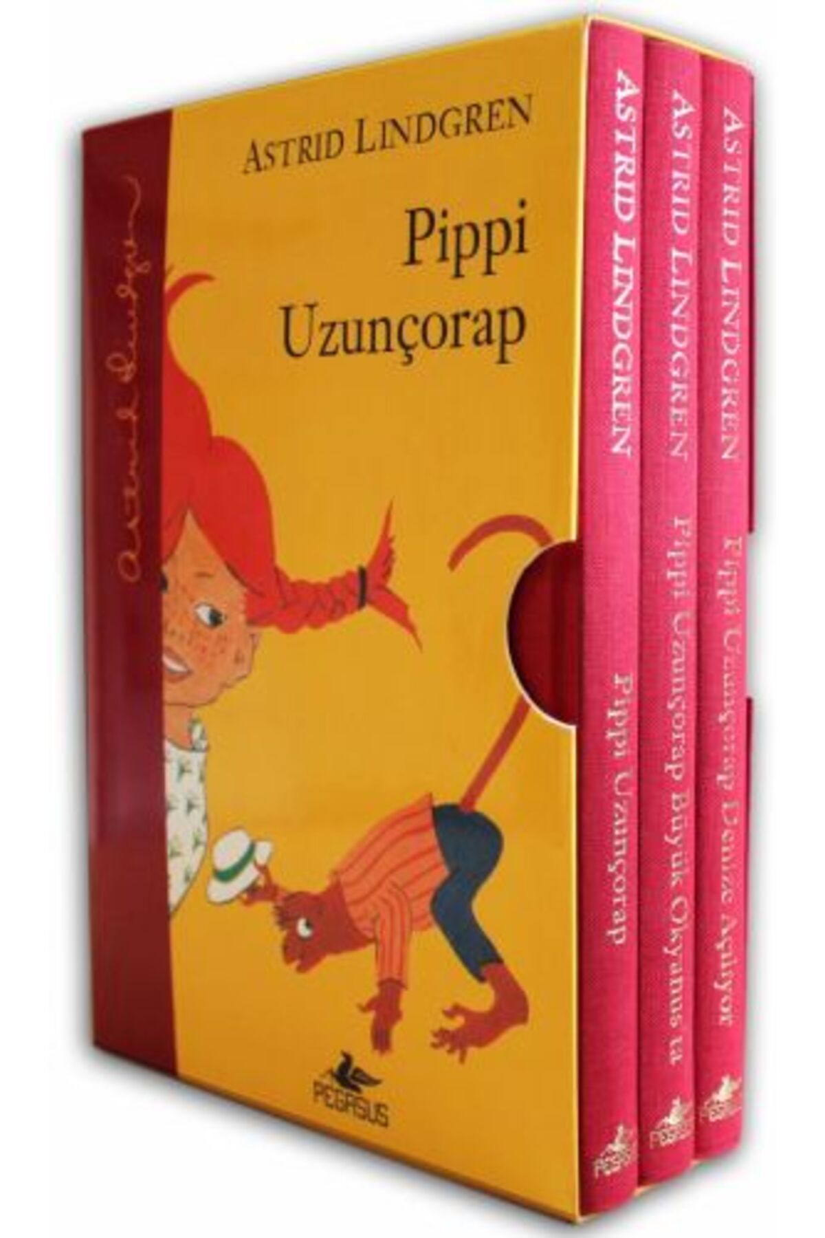 Karatay Yayınları Pippi Uzunçorap Serisi Kutulu Özel Set 3 Ciltli