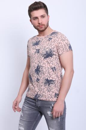 Avinar Unisex Bisiklet Yaka Baskılı Yıkamalı T-shirt