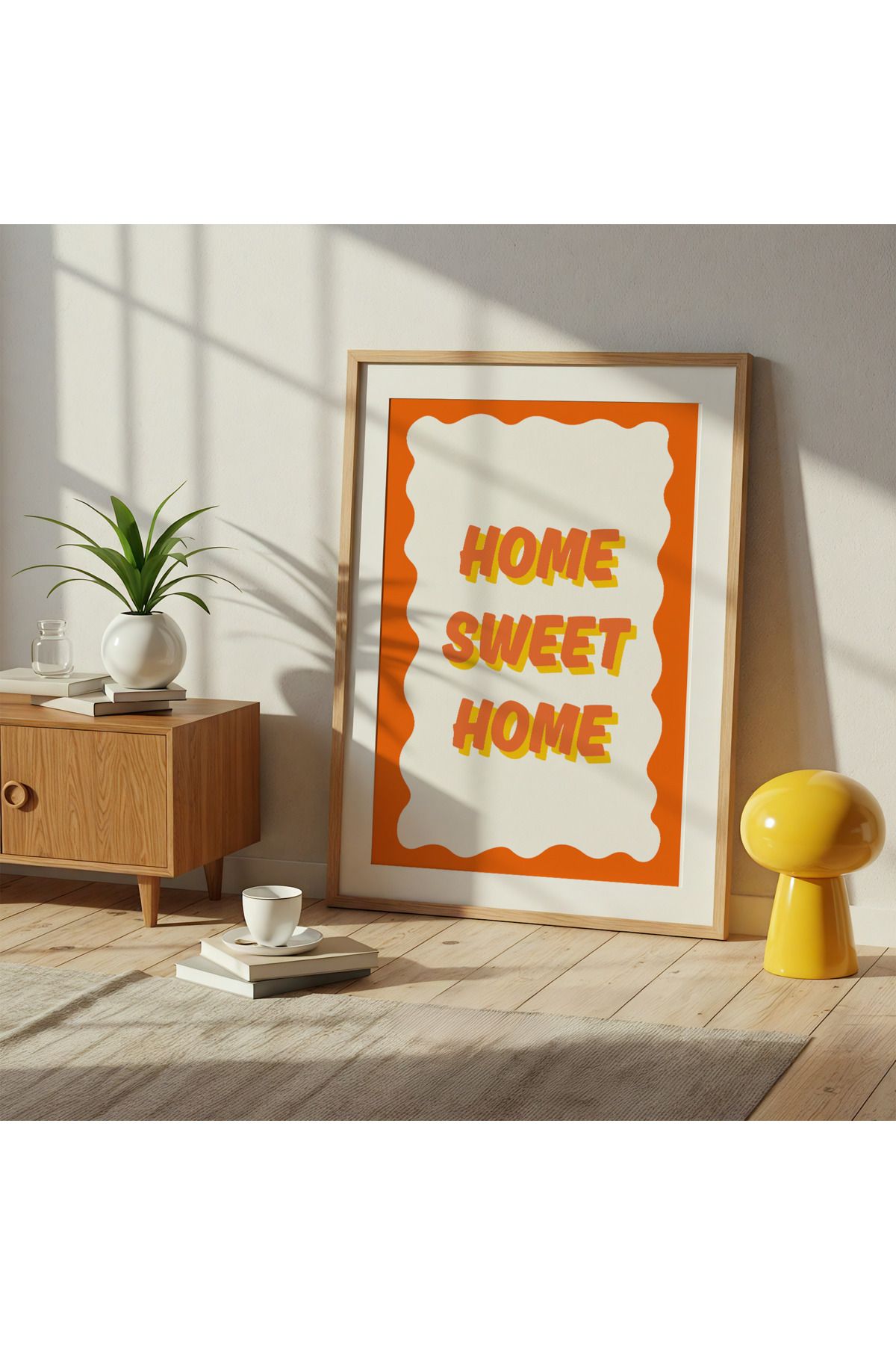 DES VU PRINT Home Sweet Home, Pinterest Temalı Çerçevesiz Poster