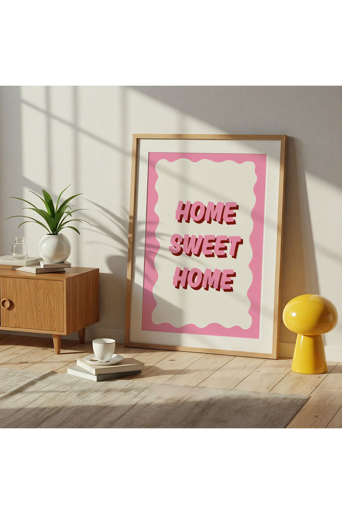 DES VU PRINT Home Sweet Home, Pinterest Temalı Çerçevesiz Poster