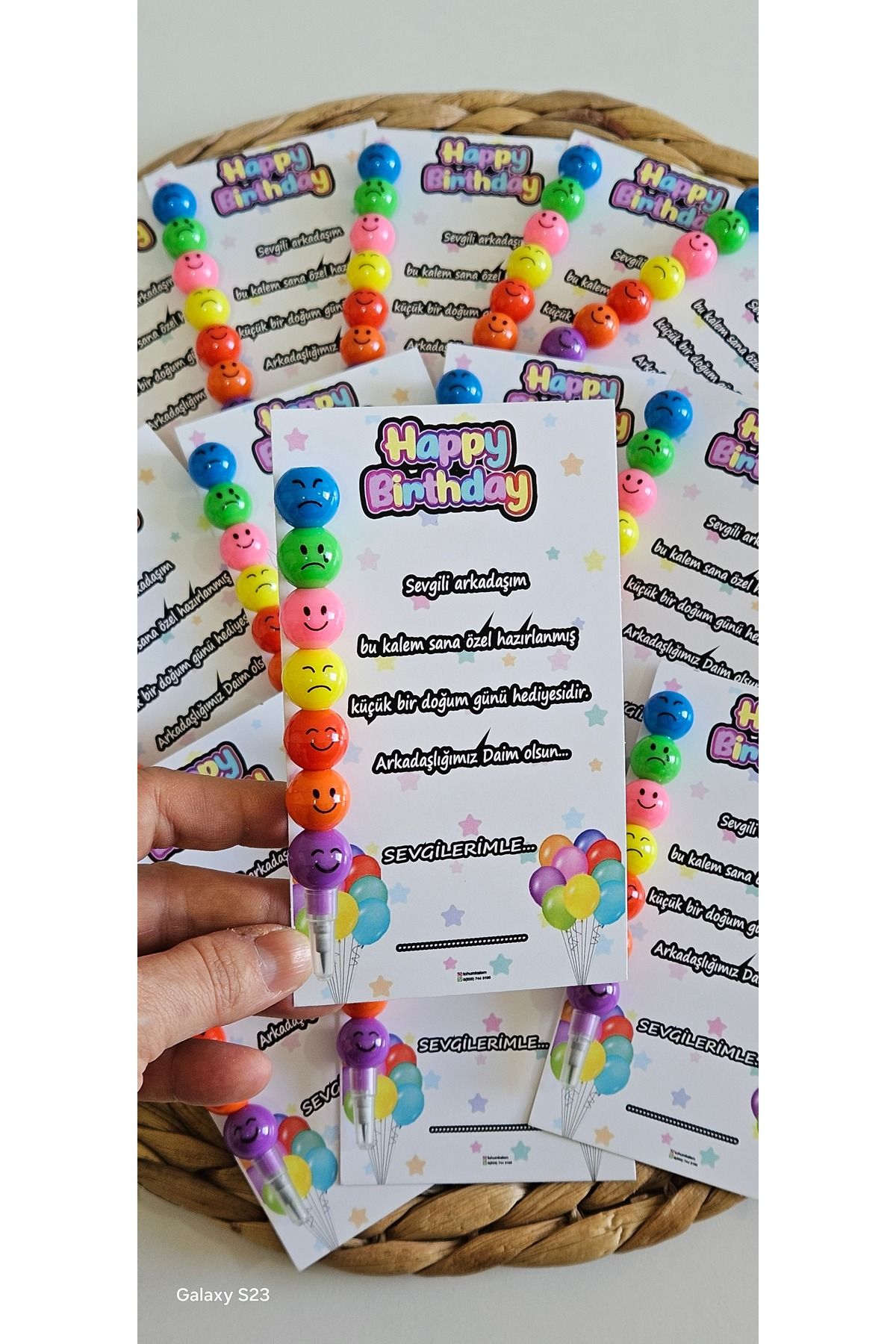 SOFT 15 adet yumurtlayan kurşun kalem Doğum günü temalı