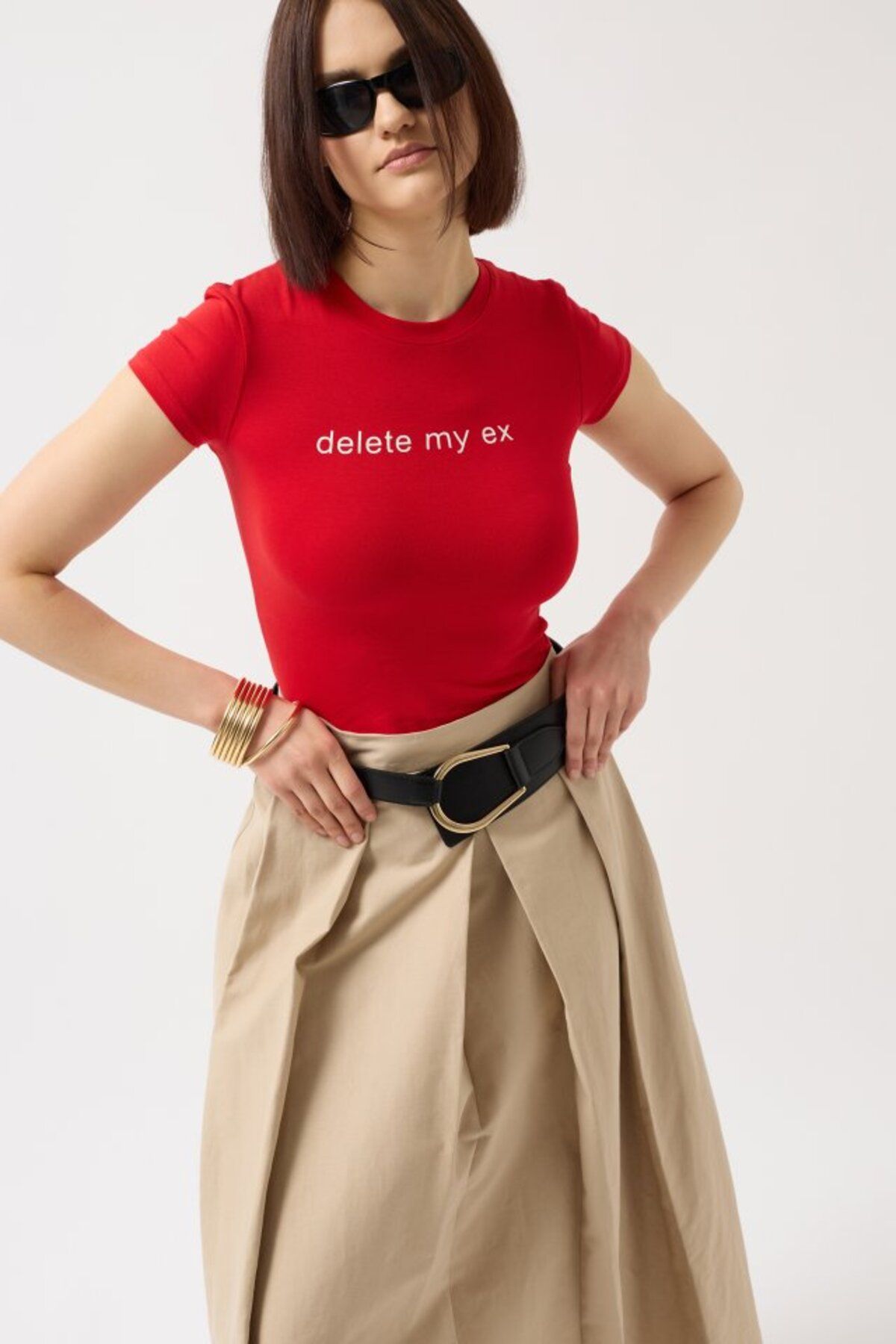gelirr-Delete My Ex Printed Lycra Crop T-Shirt 3