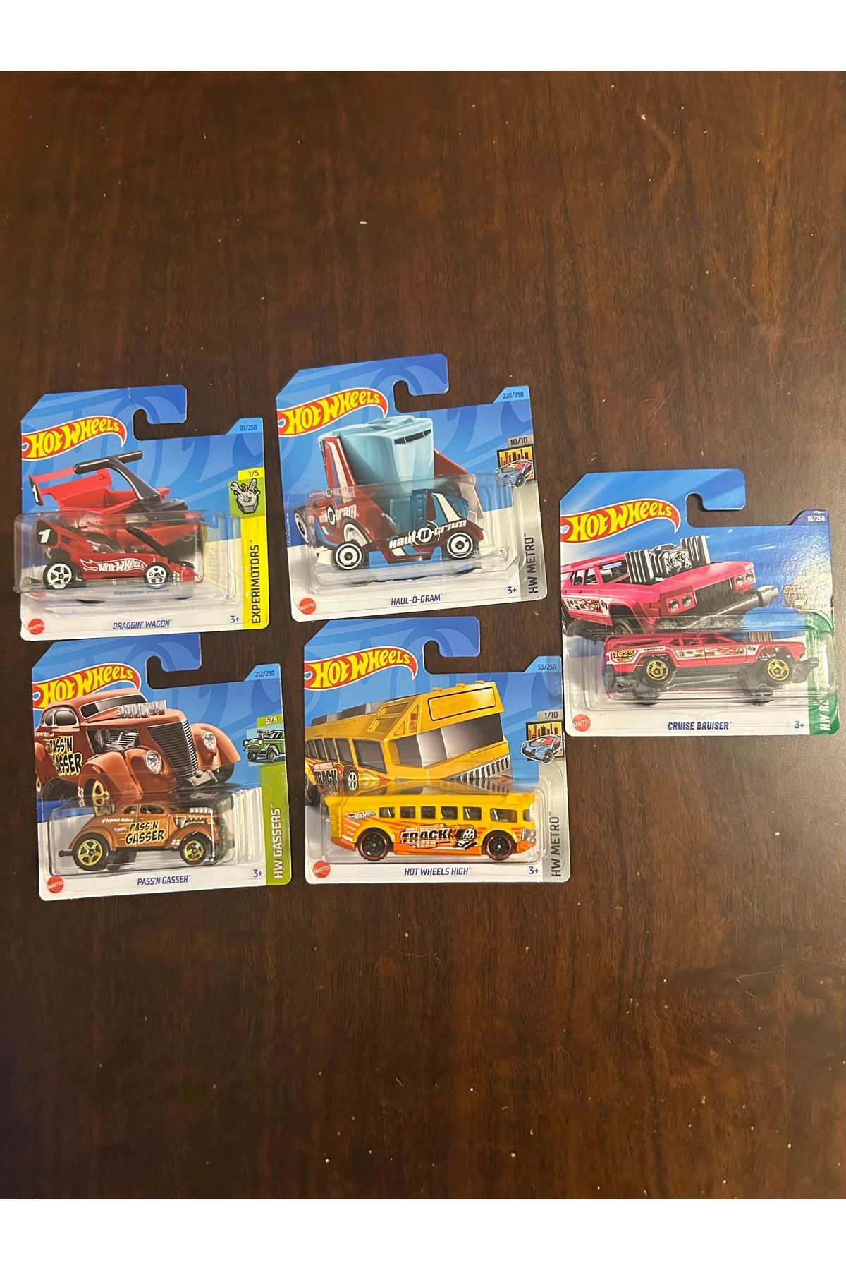 Hotwhells Hotwheels tekli arabalar 5li