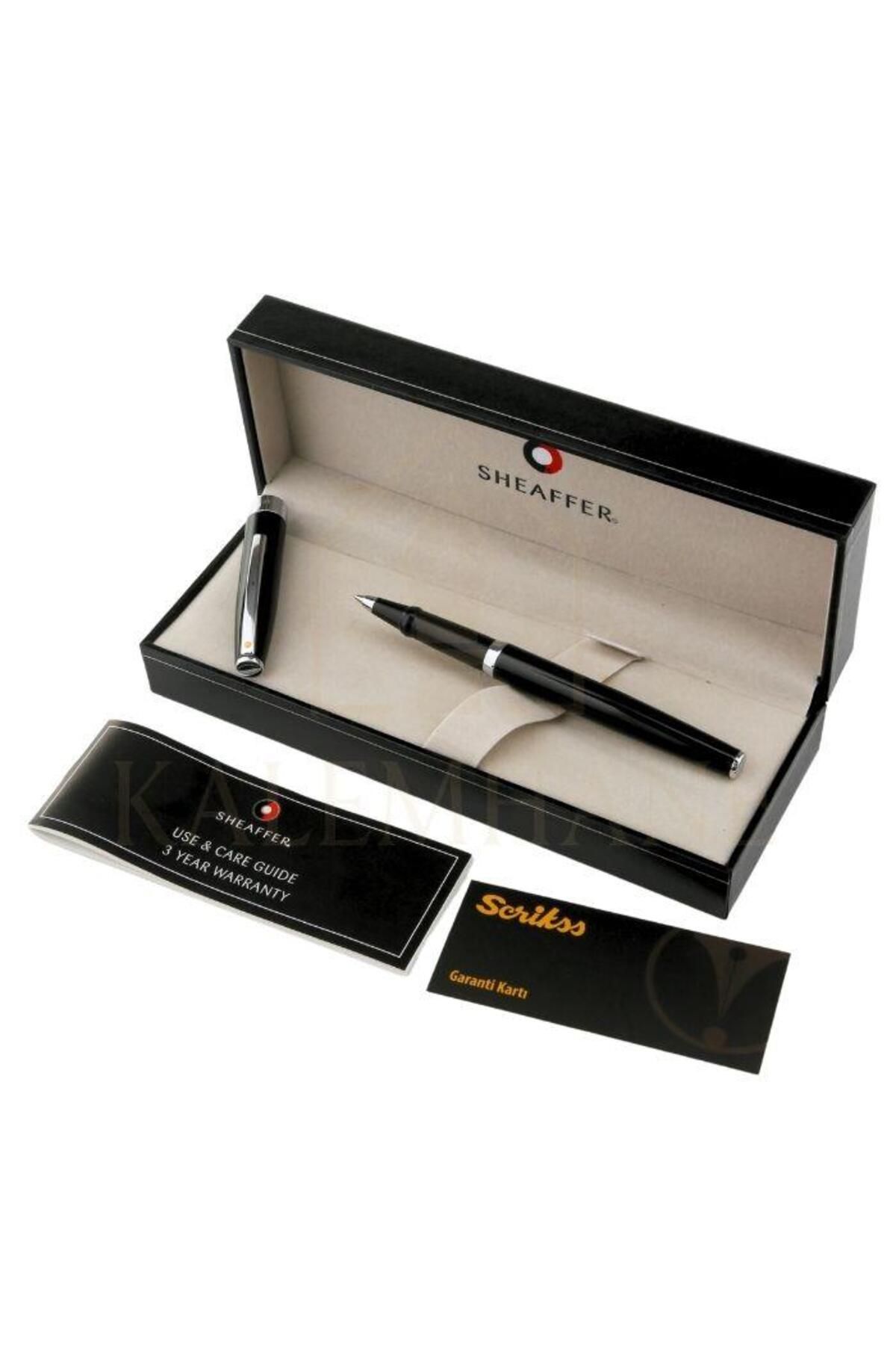 Sheaffer 9470 Sagaris Parlak Siyah Krom Roller Kalem