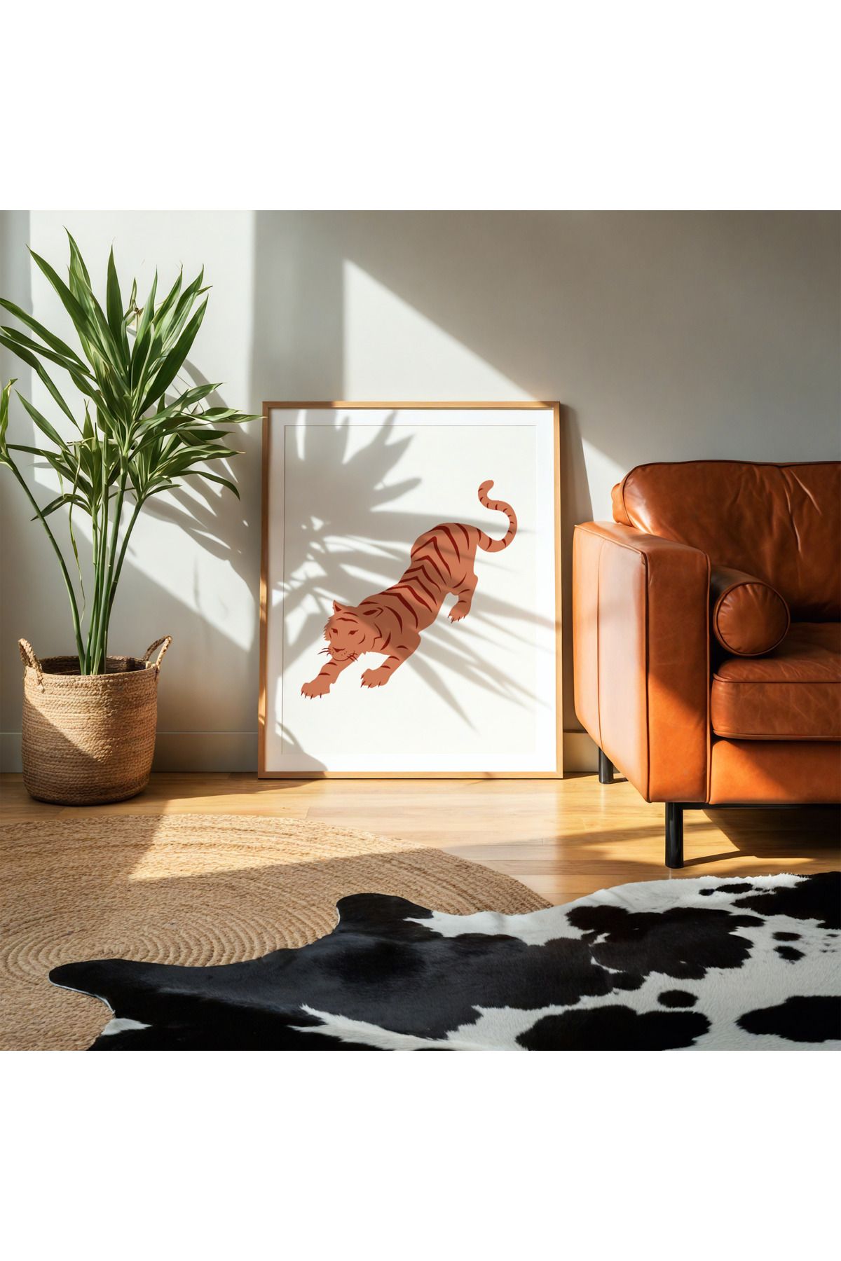 DES VU PRINT Kaplan Posteri, Kaplan Pinterest Temalı Çerçevesiz Poster