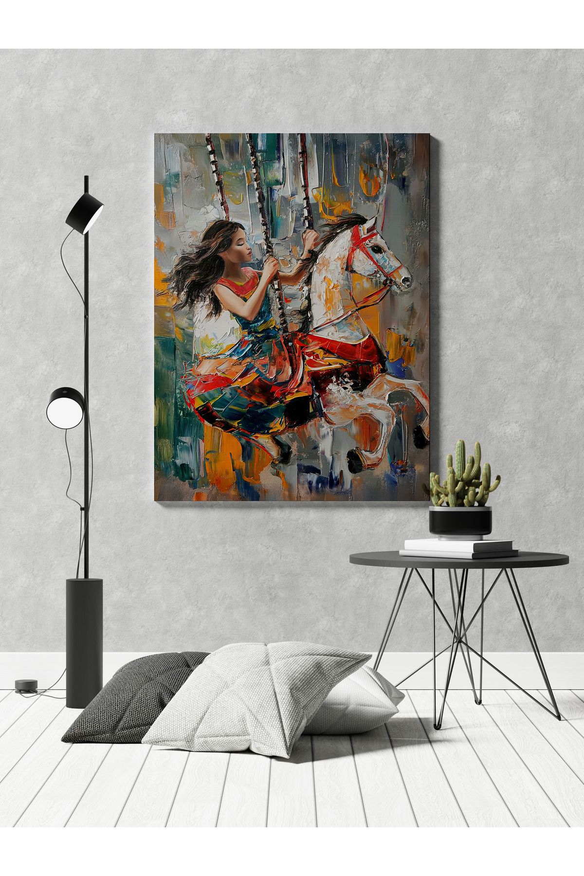 titer %100 Pamuklu Kanvas Tablo - Modern Soyut UV Baskı Poster (2,5x2,5 cm, Fırınlanmış Şase)