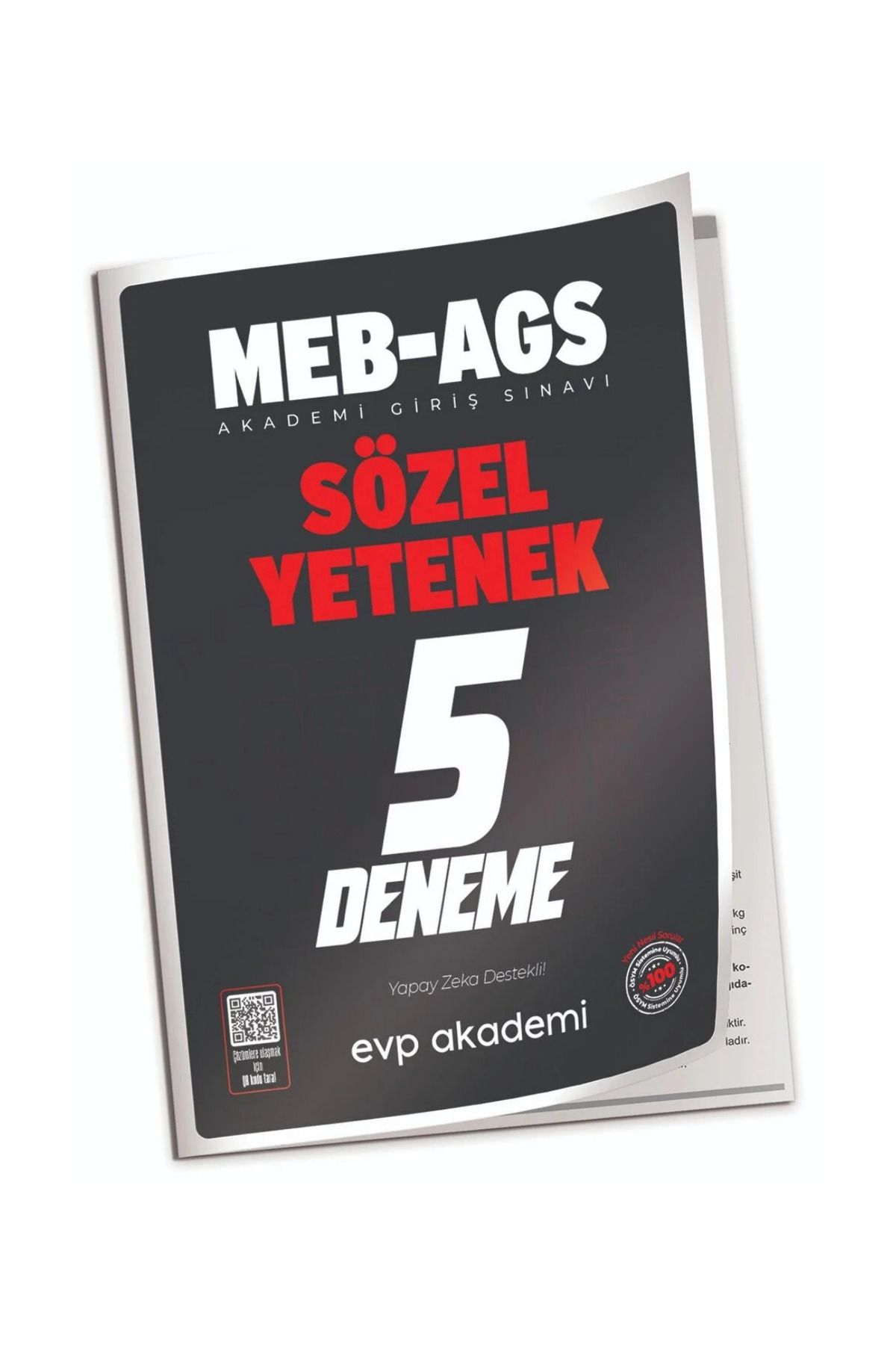 evp akademi 2025 MEB-AGS Sözel Yetenek Çözümlü 5 Deneme-YEP YENİ