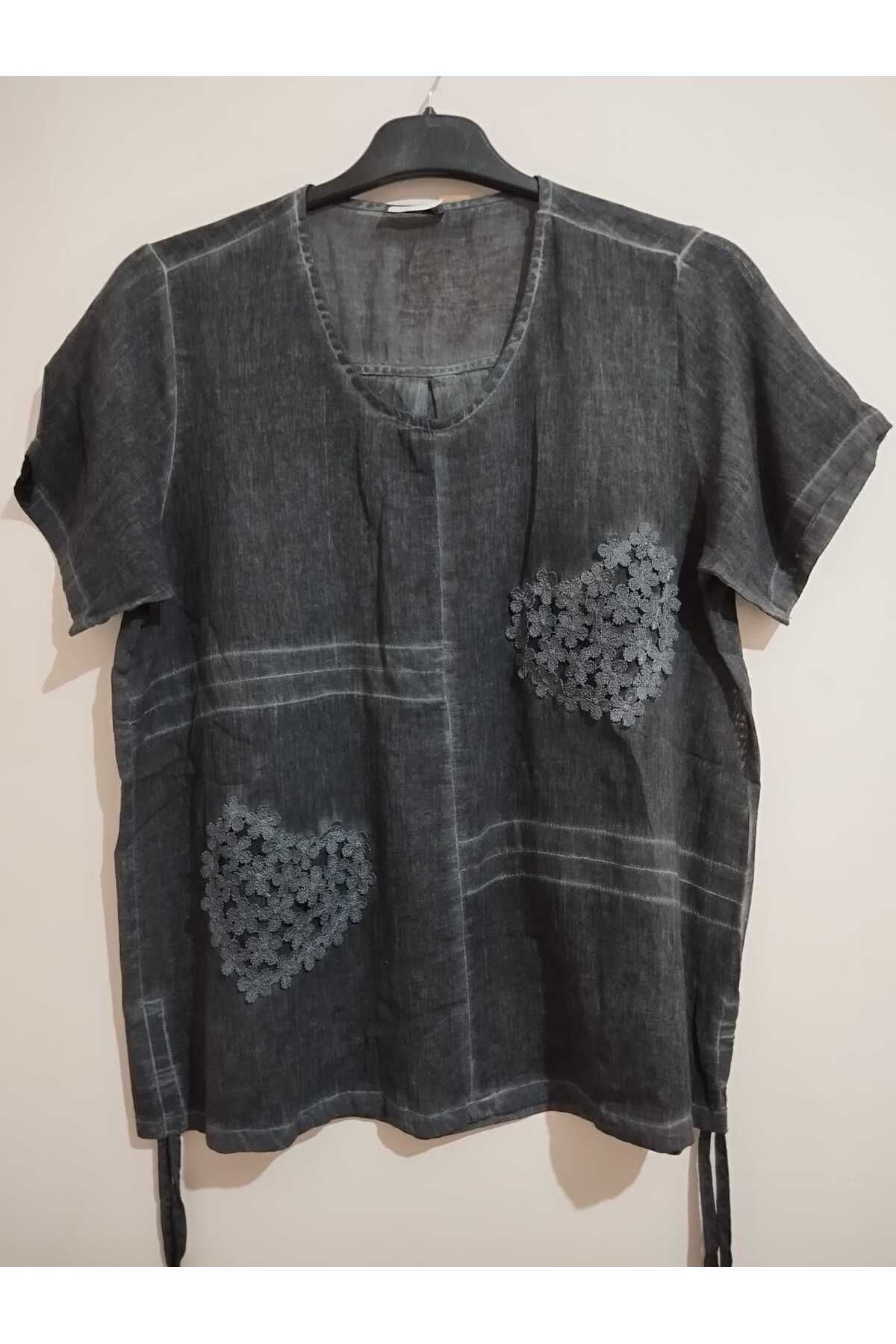 anne moda ankara Üstün kalite, Otantik, % 100 pamuk dokuma, kısa kollu bluz