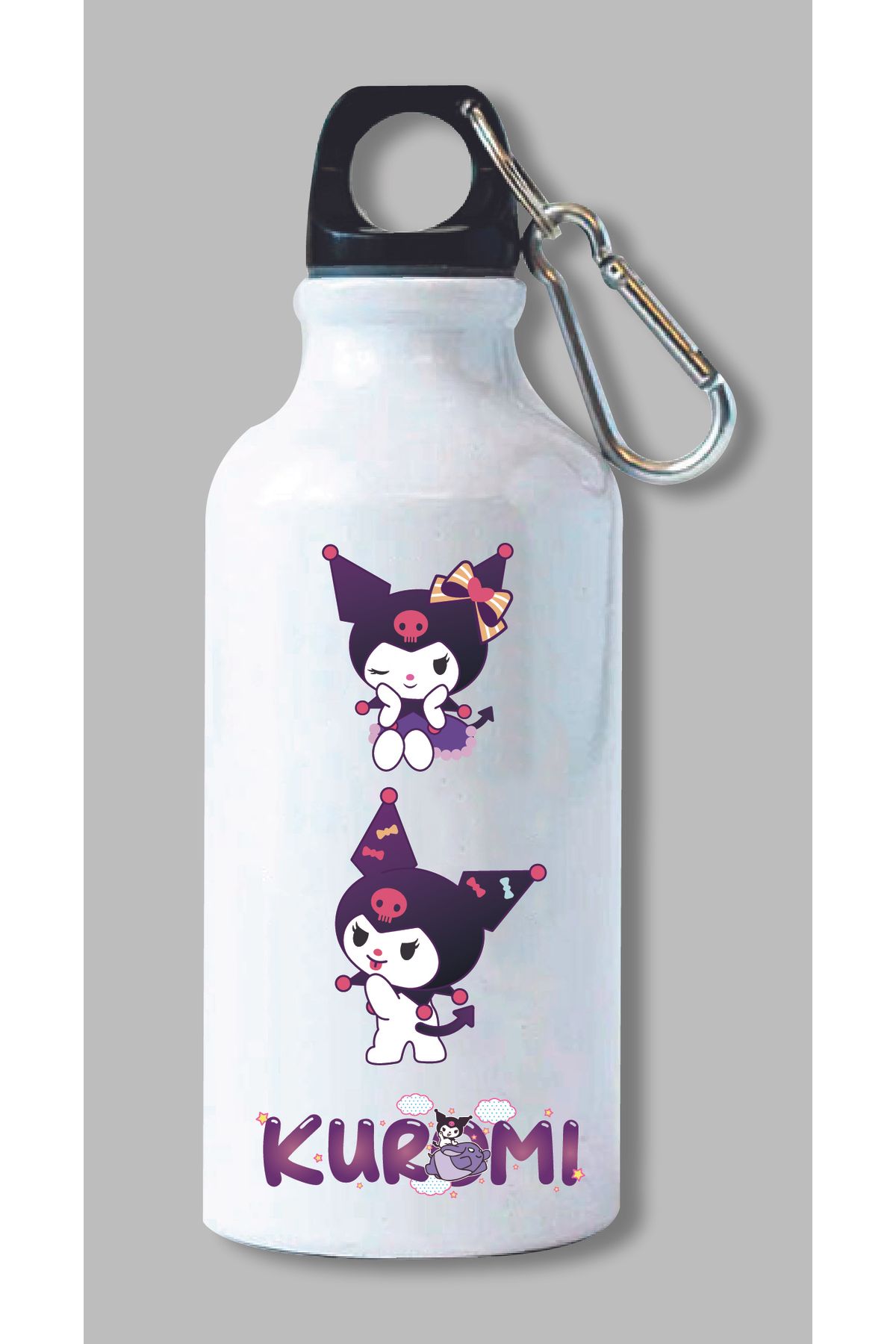 DKDZ SHOP Kuromi Baskılı Metal Suluk 600ml.