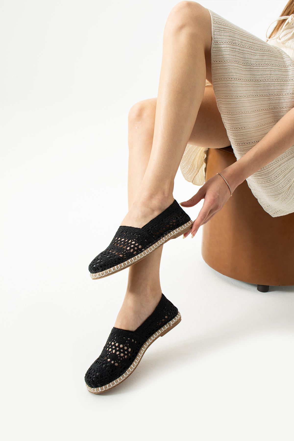 ROLANDA SHOES OYA DANTELLİ BABET