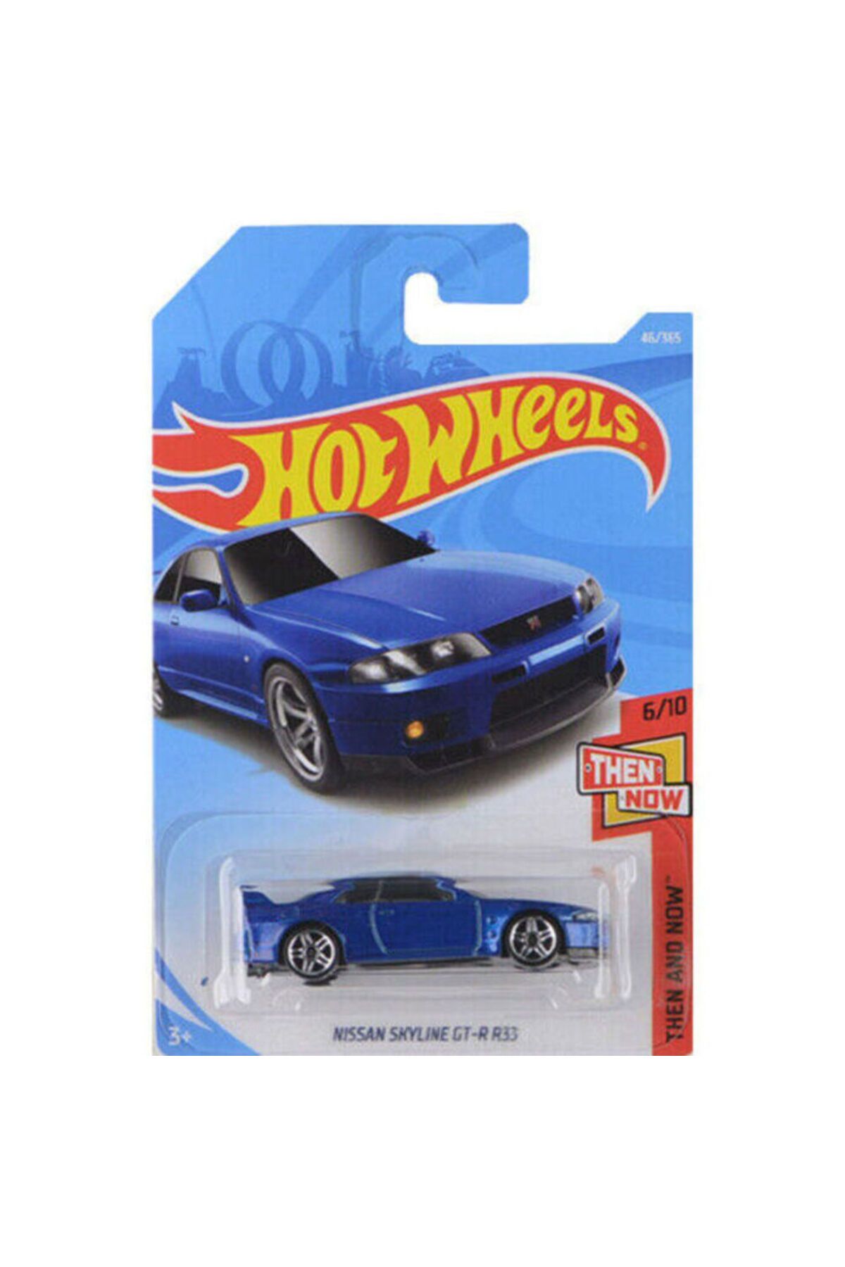 HOT WHEELS Hw Nissan Skyline Gt-r R33 mavi Yurt dışı Uzun Kart 2017 Üretim