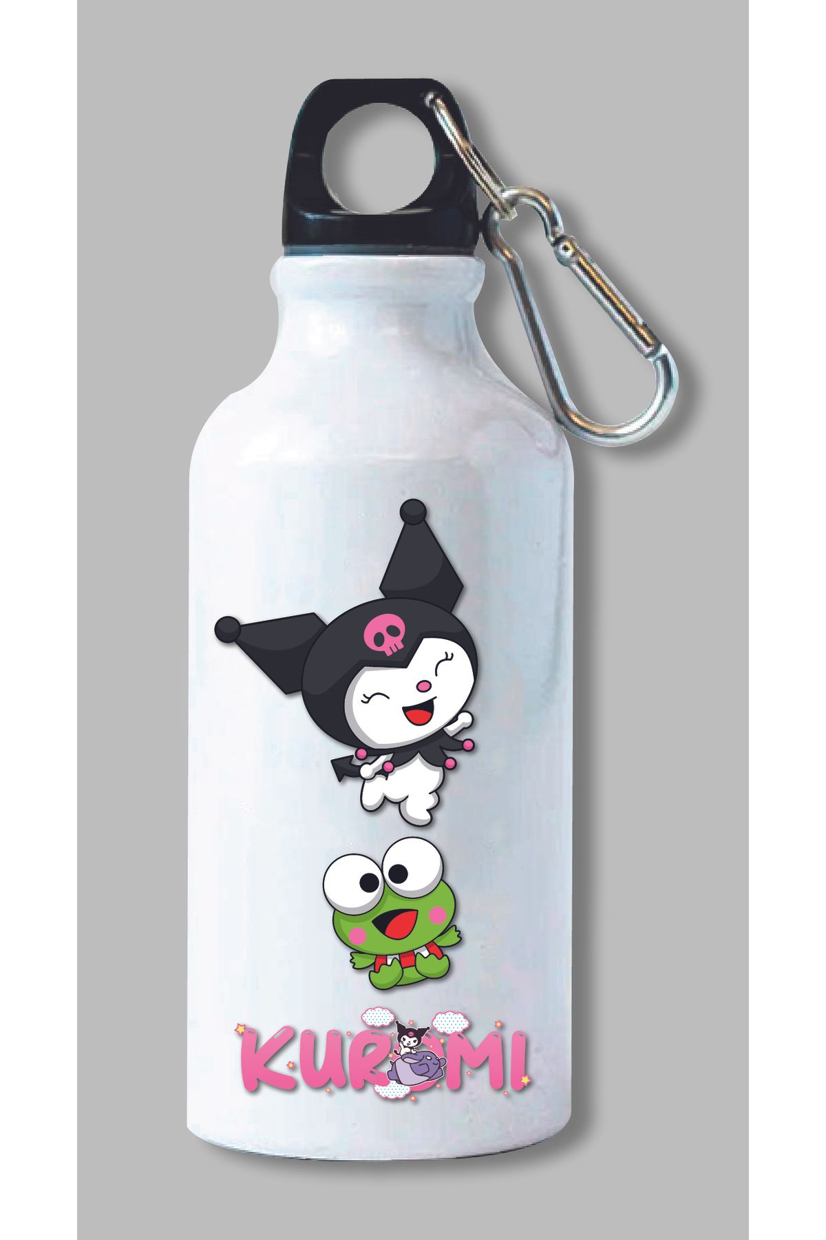 DKDZ SHOP Kuromi Baskılı Metal Suluk 600ml.