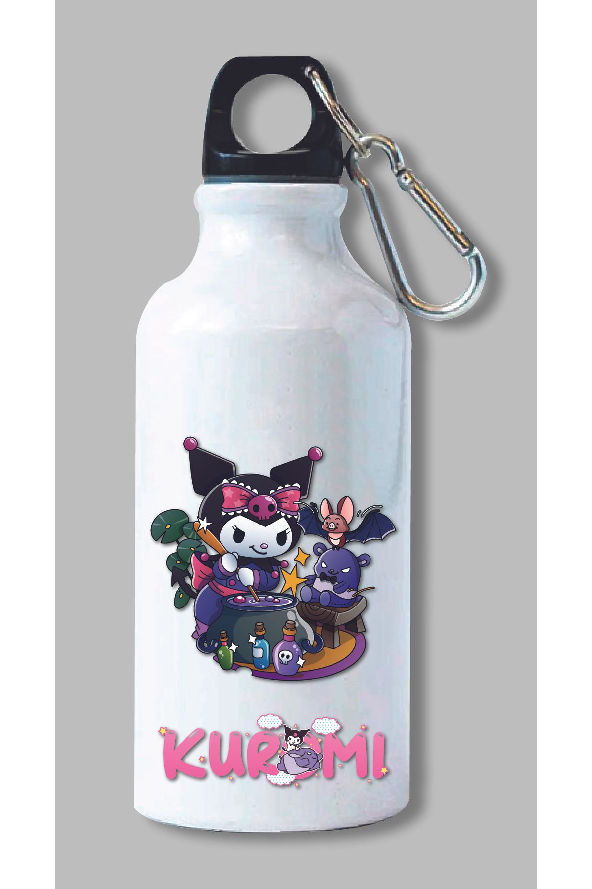 DKDZ SHOP Kuromi Baskılı Metal Suluk 600ml.