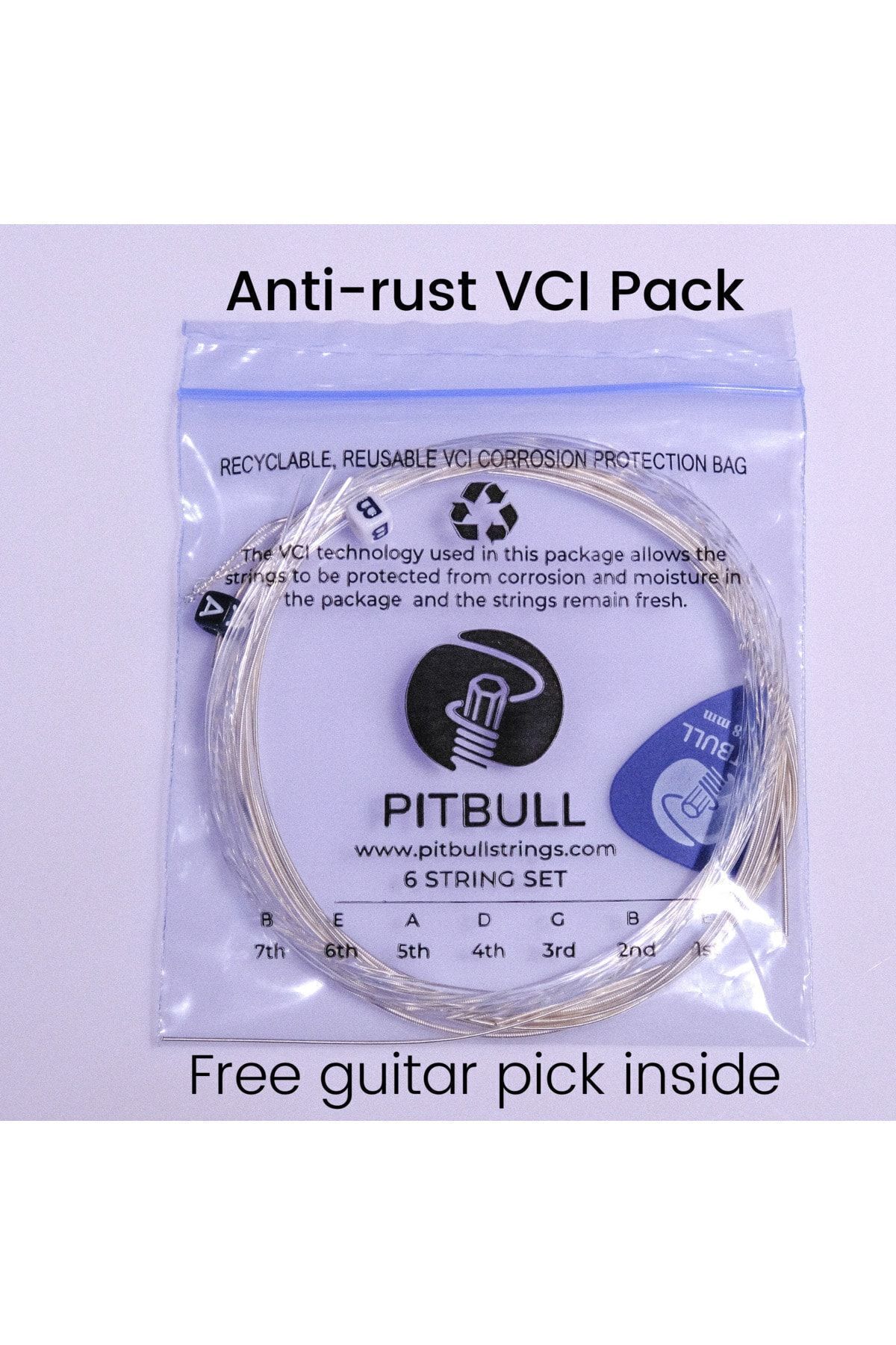 PİTBULL-Pitbull Strings Silver Series Classical Guitar Set Strings SCG NT Normal Tension (With Pick) 4