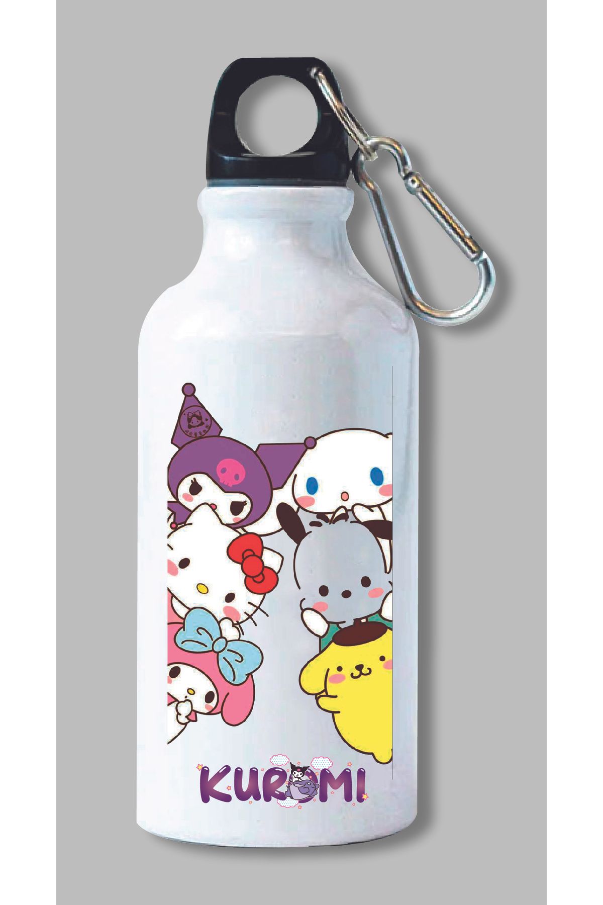 DKDZ SHOP Kuromi Baskılı Metal Suluk 600ml.