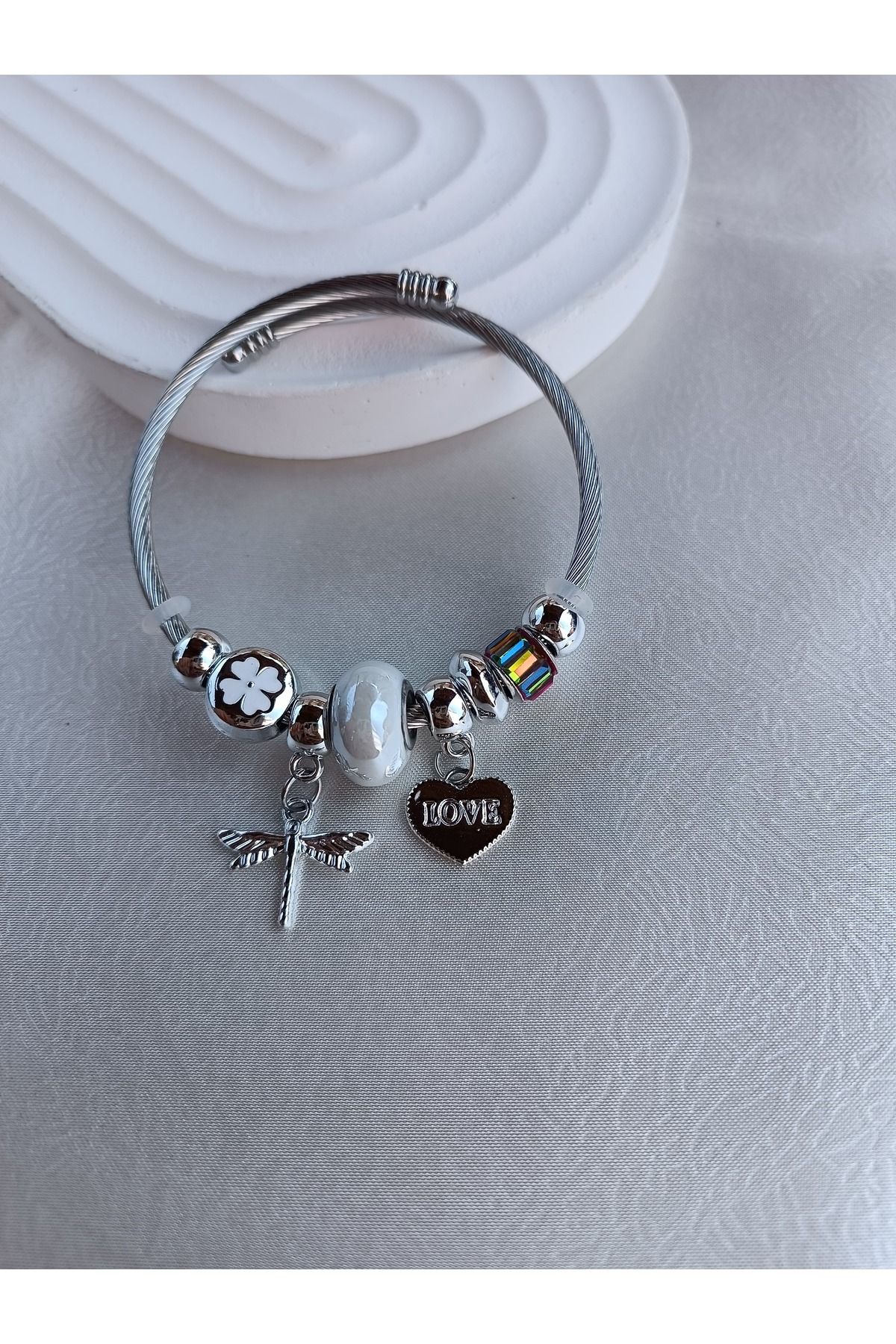 EMKSHOP ÇELİK KORDON CHARM BİLEKLİK