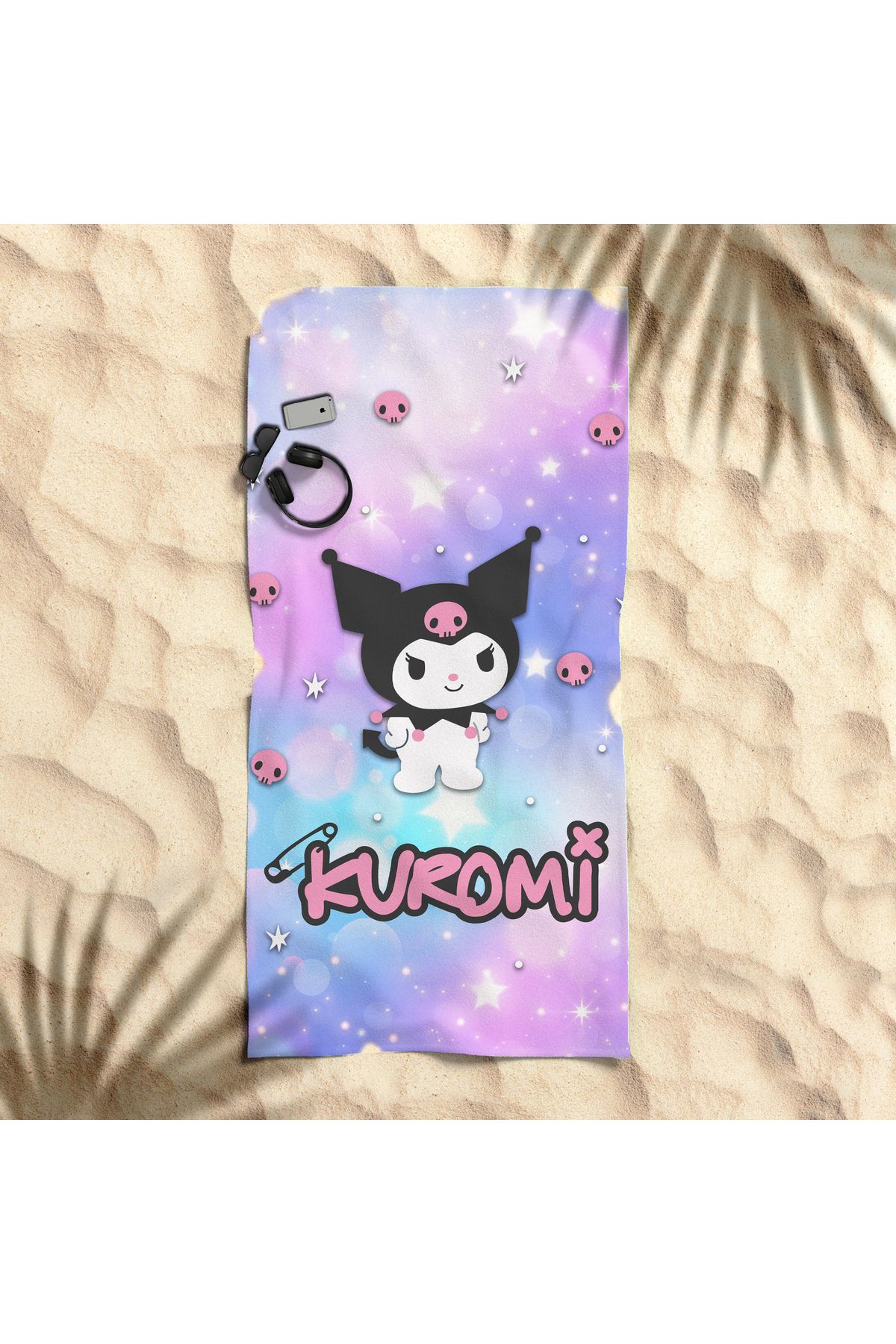 hediyechy GİFT DUVET COVER kuromi baskılı piaj havlusu