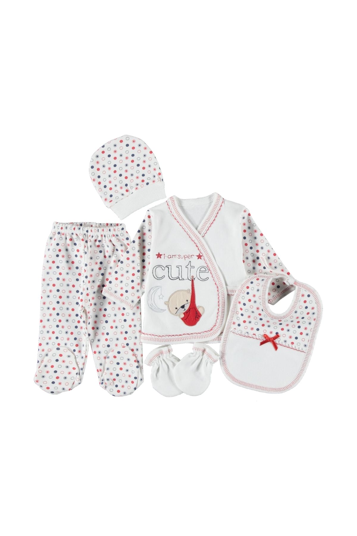 Butik PENYE CUTE AYICIK NAKIŞLI 5'Lİ ZIBIN SETİ