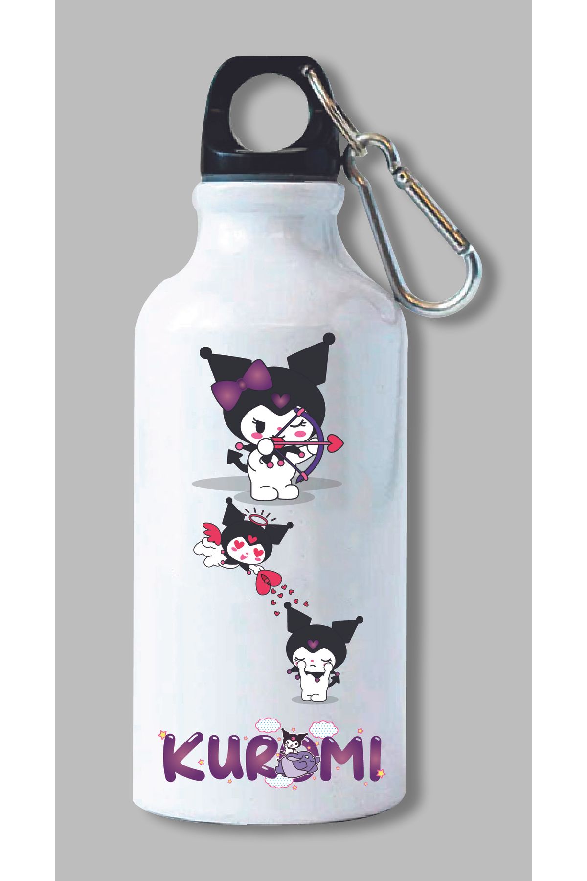 DKDZ SHOP Kuromi Baskılı Metal Suluk 600ml.