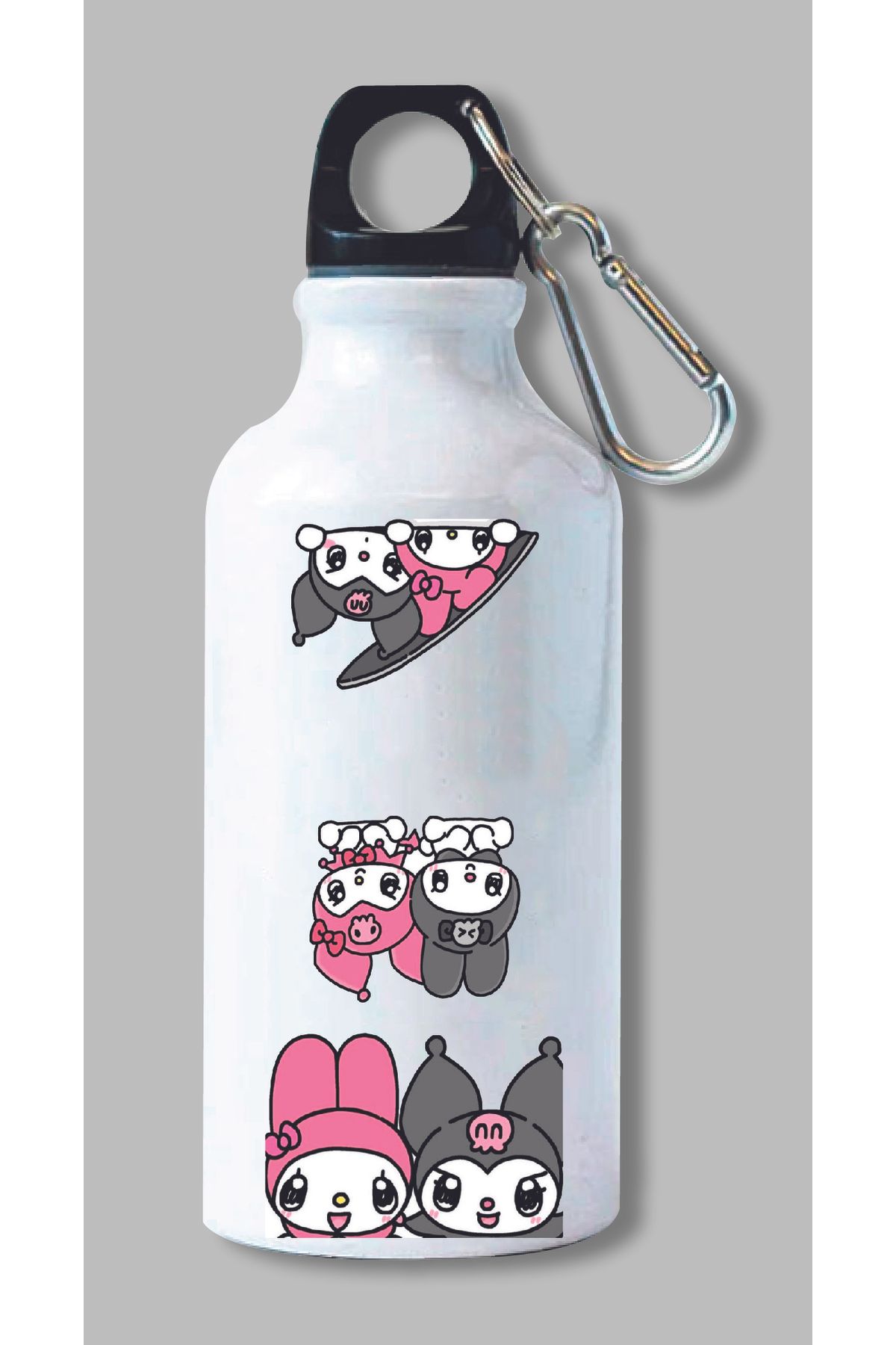 DKDZ SHOP Kuromi Baskılı Metal Suluk 600ml.