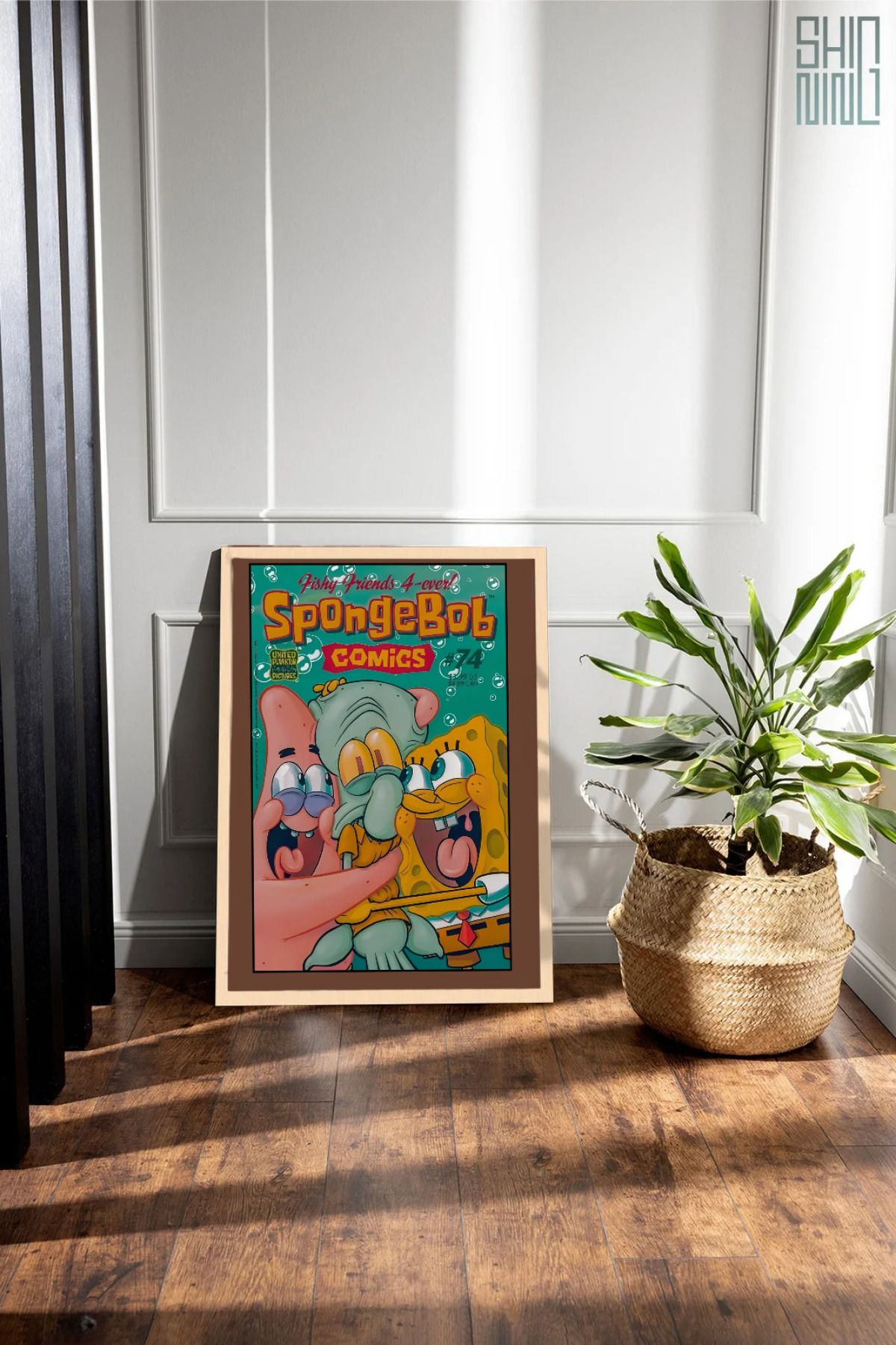 Home Çerçeveli "SPONGEBOB" Vintage Poster