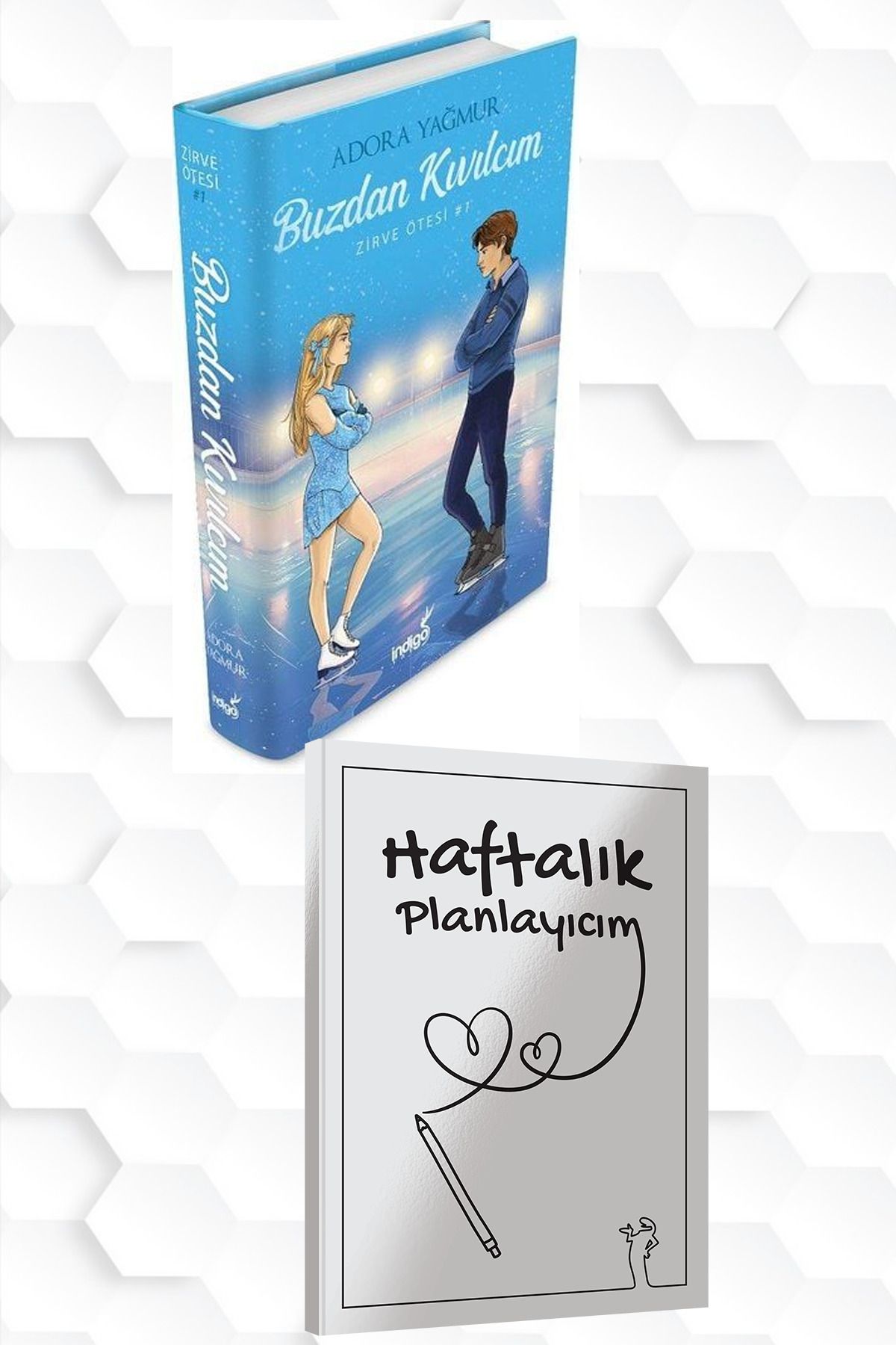 İndigo Kitap CİLTLİ-ADORA YAĞMUR-BUZDAN KIVILCIM+HAFTALIK PLANLAYICIM (52 HAFTA) HEDİYE