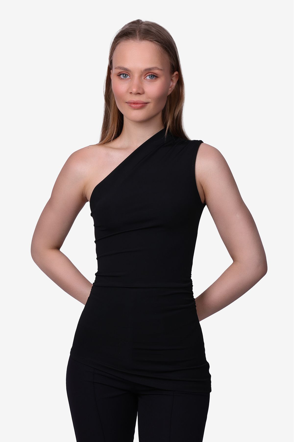 World Fashion Trends Tek Omuz Kolsuz Bluz JT4089