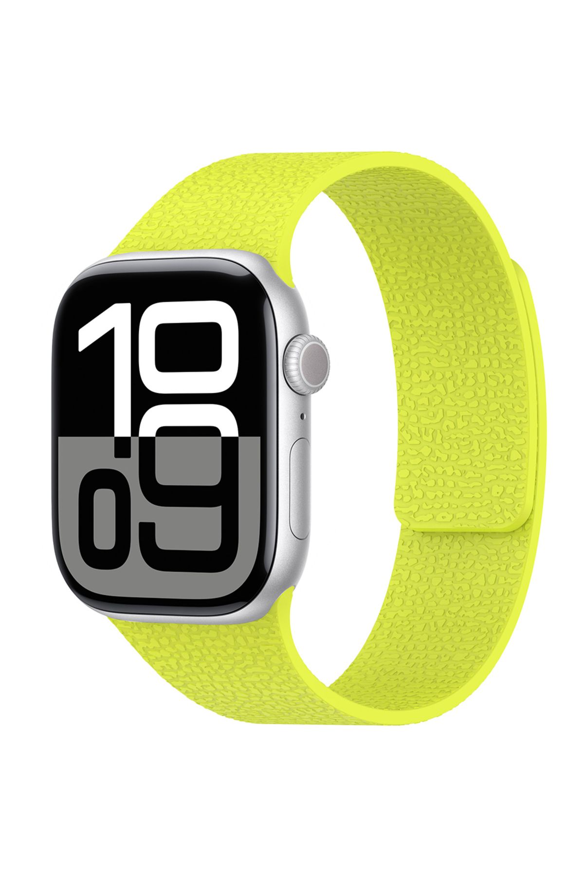Strap U Apple Watch 3/4/5/6/7/8/9/10/se/ultra/ultra2 44mm/46mm/49mm Uyumlu Kabartma Desenli Silikon Kordon
