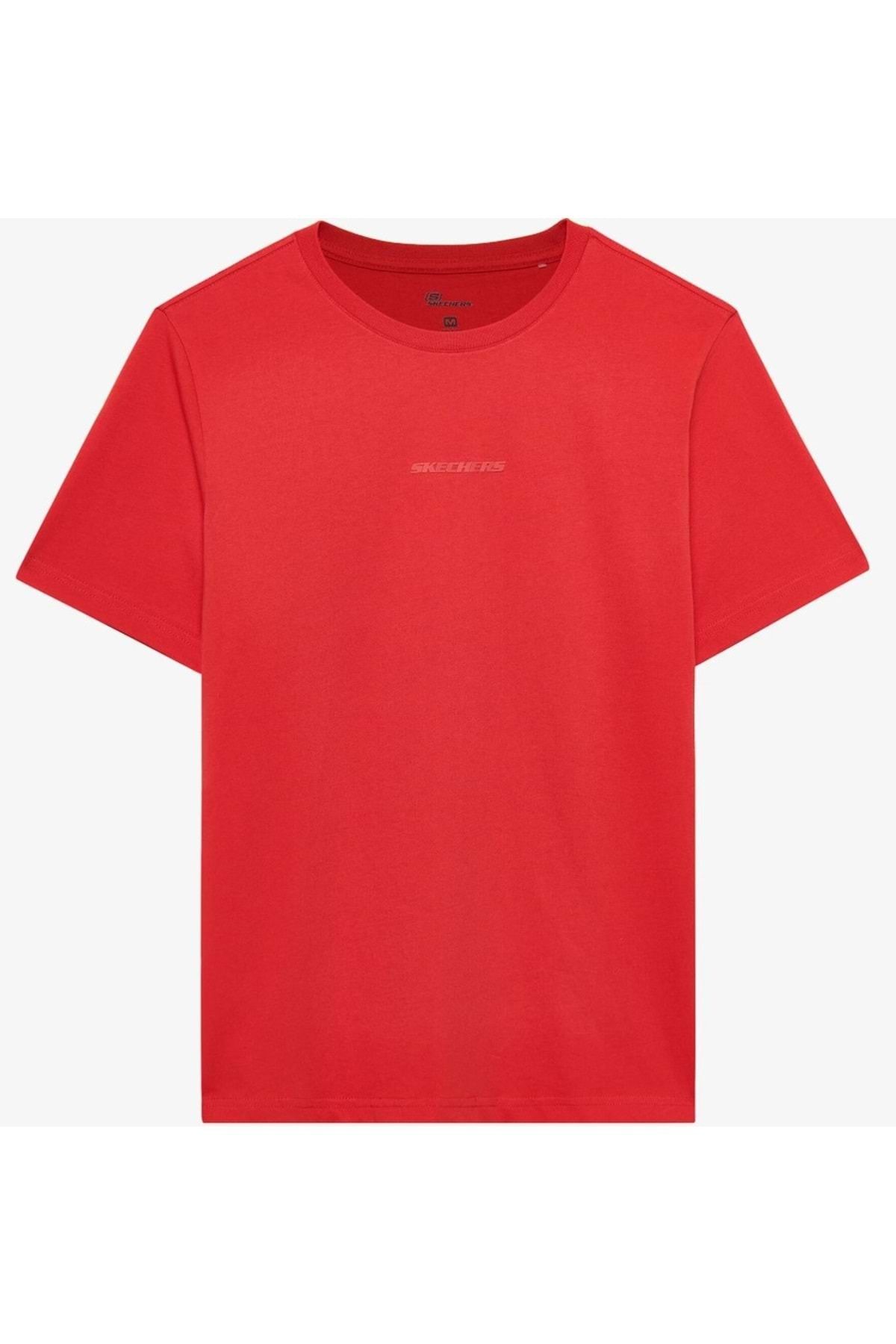 SKECHERS M Essential T-shirt S2510017 Erkek Tişort KIRMIZI
