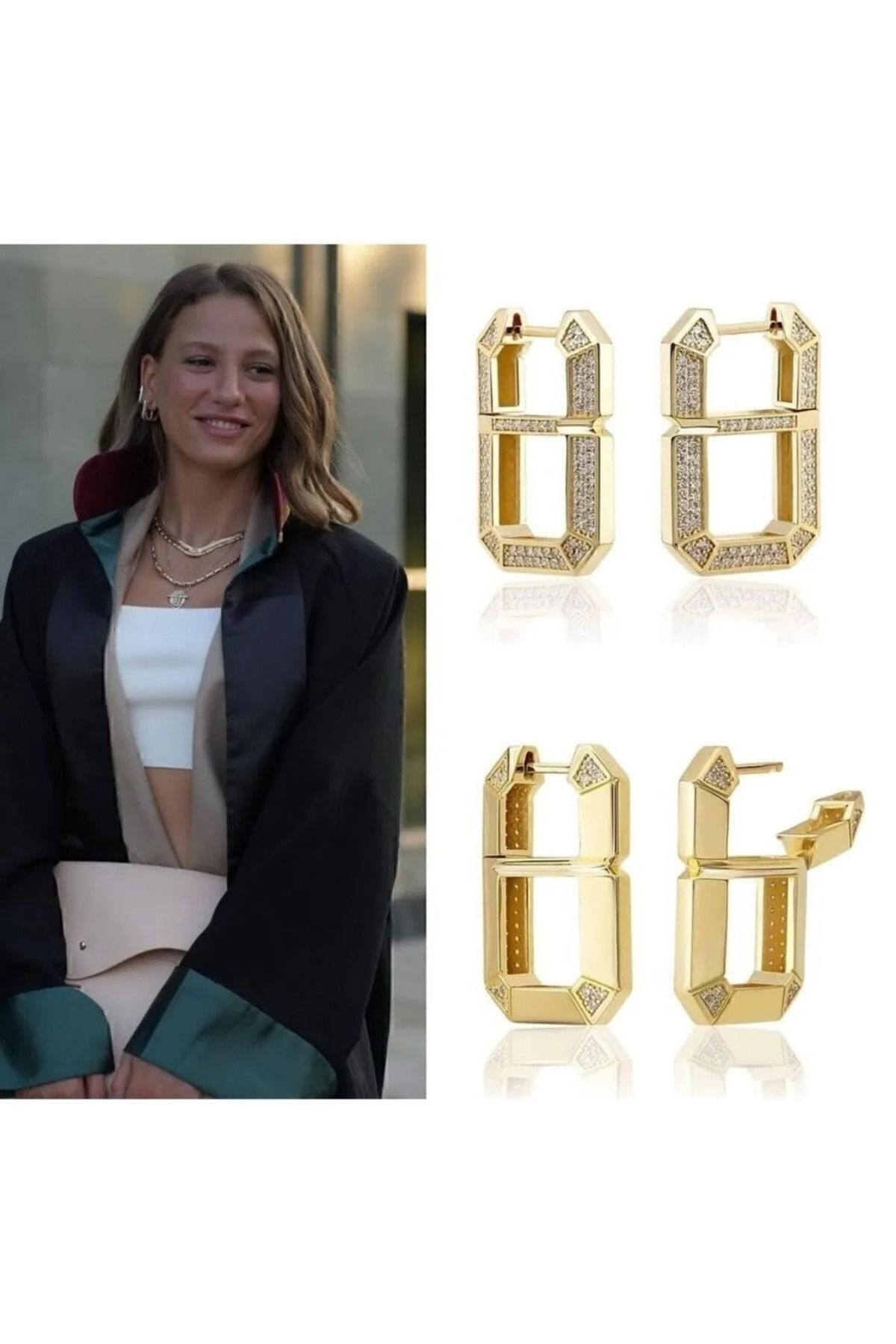 HAZEL BİJOUX Serenay kimler geldi kimler geçti leyla küpe